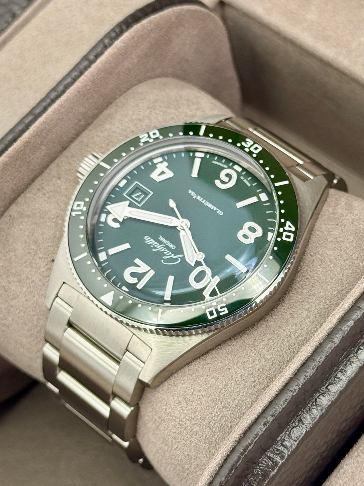 2026 Glashütte Original Seaq 39mm 1-39-11-13-83-70 Stainless Steel Green Dial