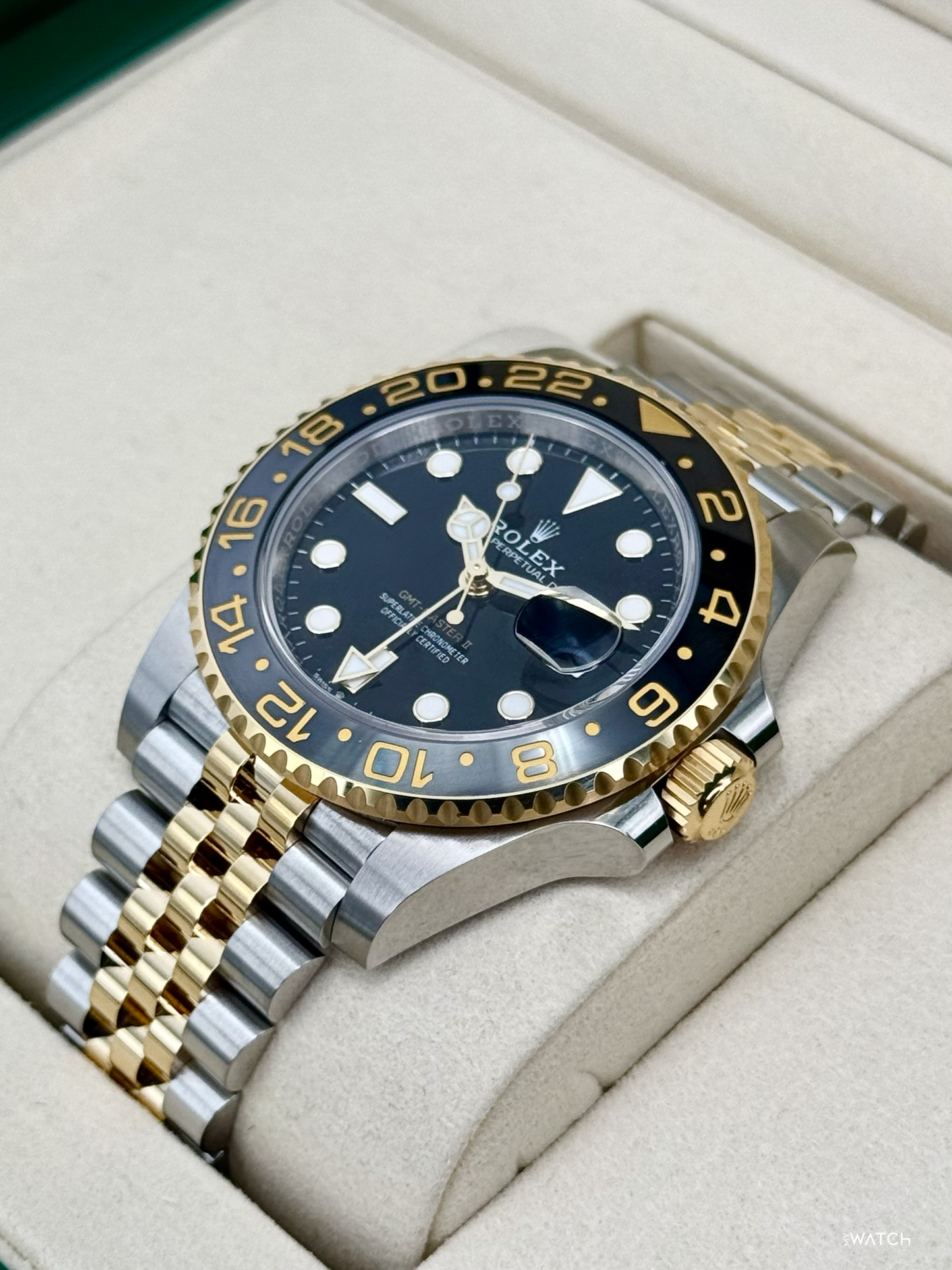 2025 Rolex GMT-Master II 40mm 126713GRNR Two-Tone Jubilee