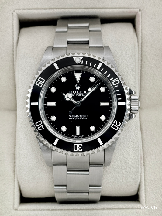 2006 Rolex Submariner 40mm 14060M Stainless Steel Two-Liner Black Dial - MyWatchLLC