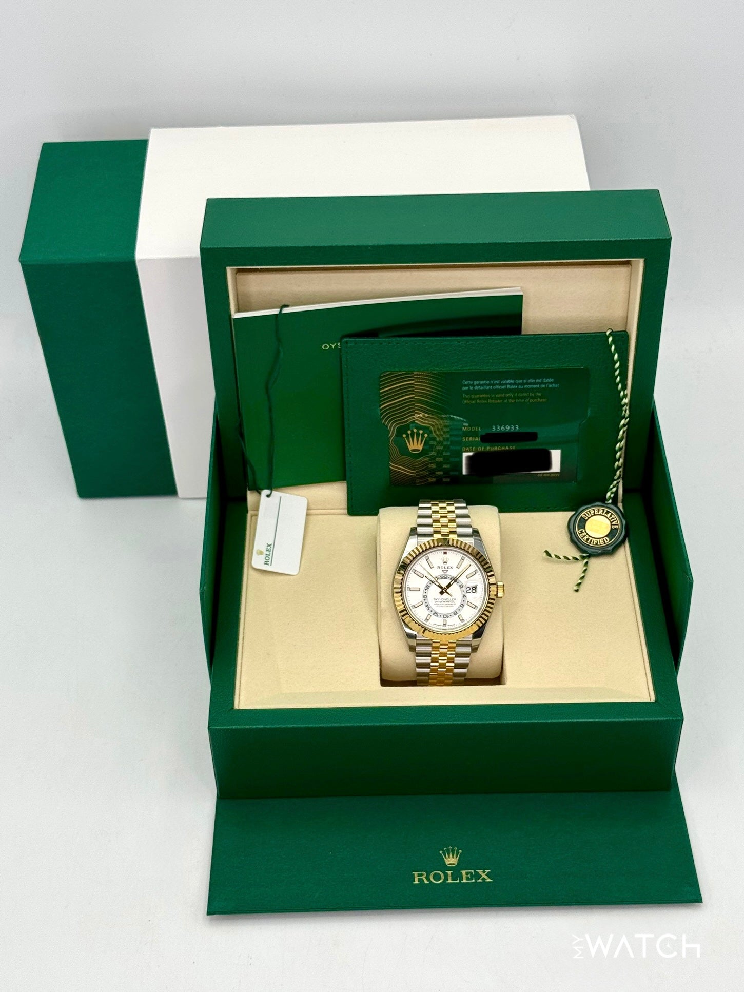 NEW 2025 Rolex Sky-Dweller 42mm 336933 Jubilee White Dial (STICKERED) - MyWatchLLC
