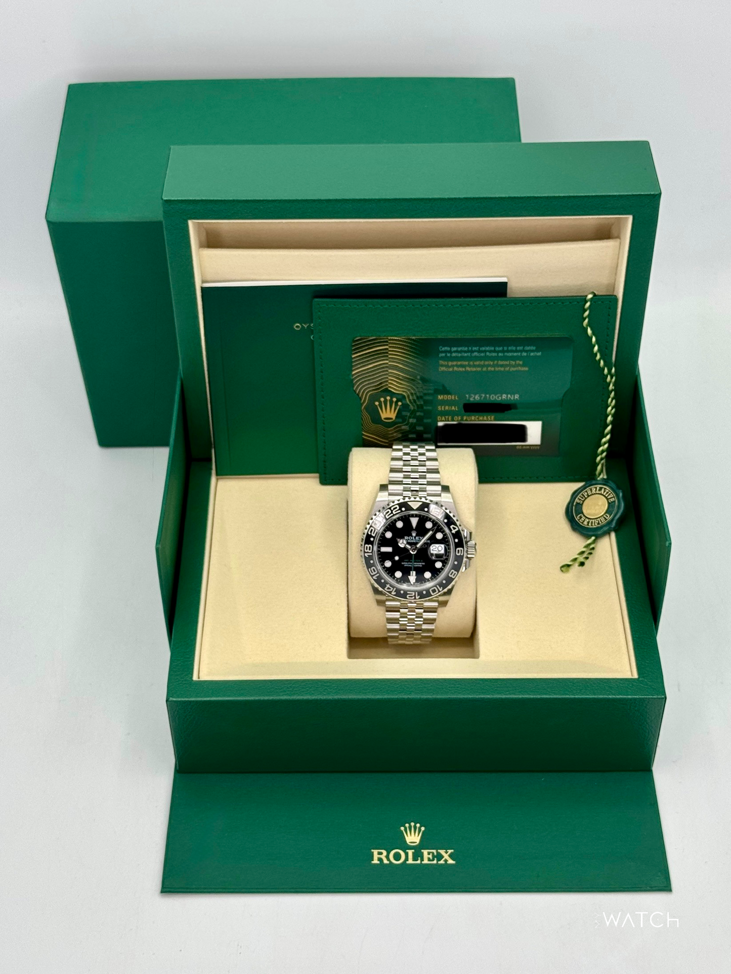 NEW 2025 Rolex GMT-Master II "Bruce Wayne" 40mm 126710GRNR Jubilee - MyWatchLLC