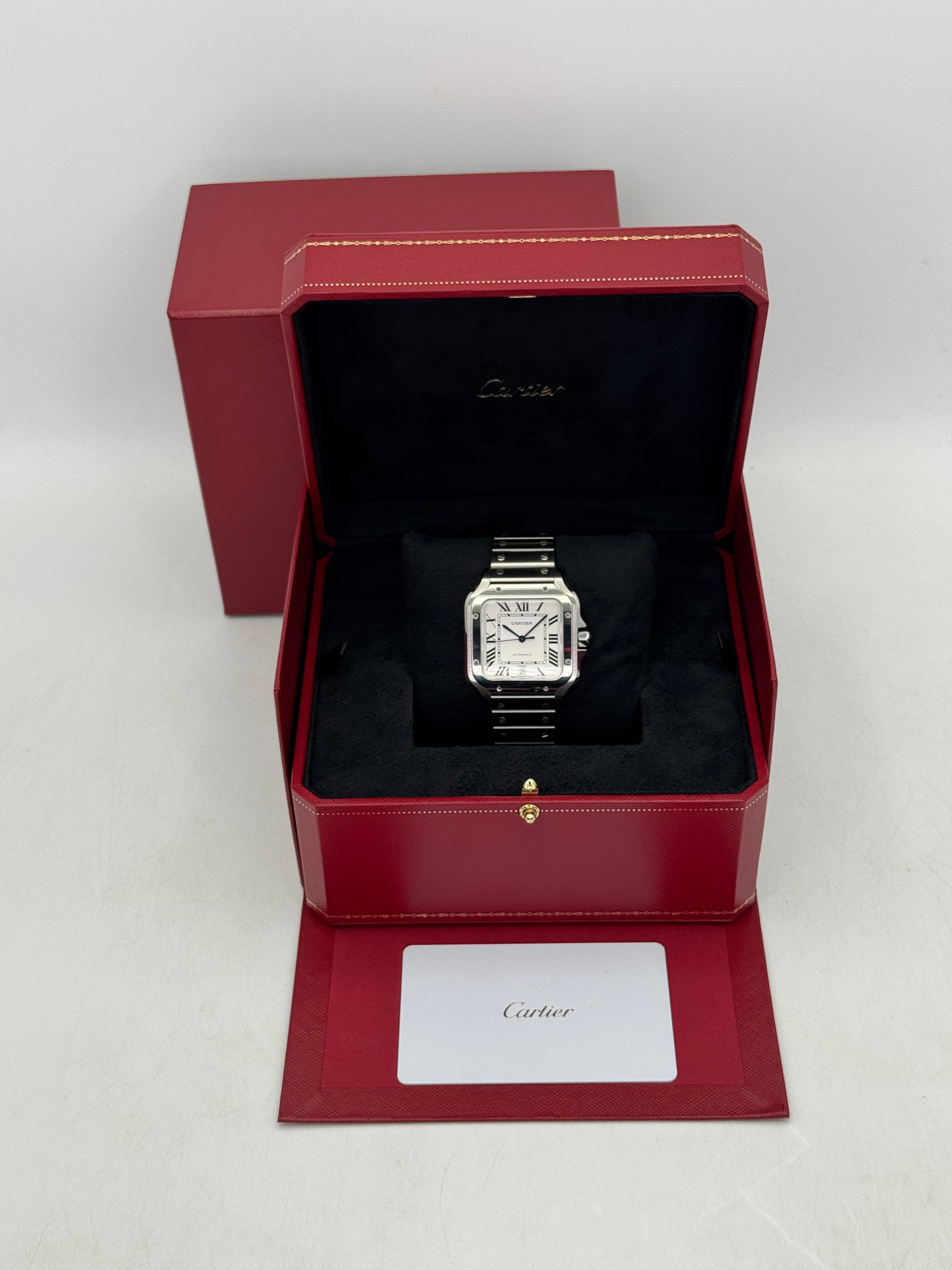 NEW 2026 Cartier Santos De Cartier 39mm WSSA0018 Stainless Steel White Dial