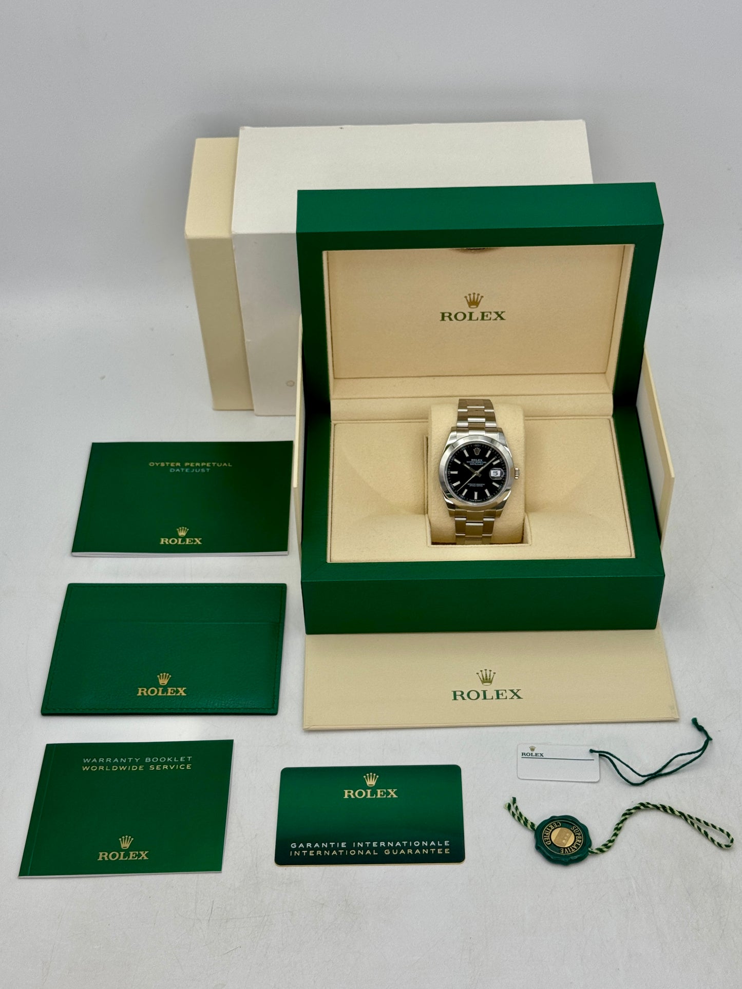 2021 Rolex Datejust 41mm 126300 Stainless Steel Oyster Black Dial