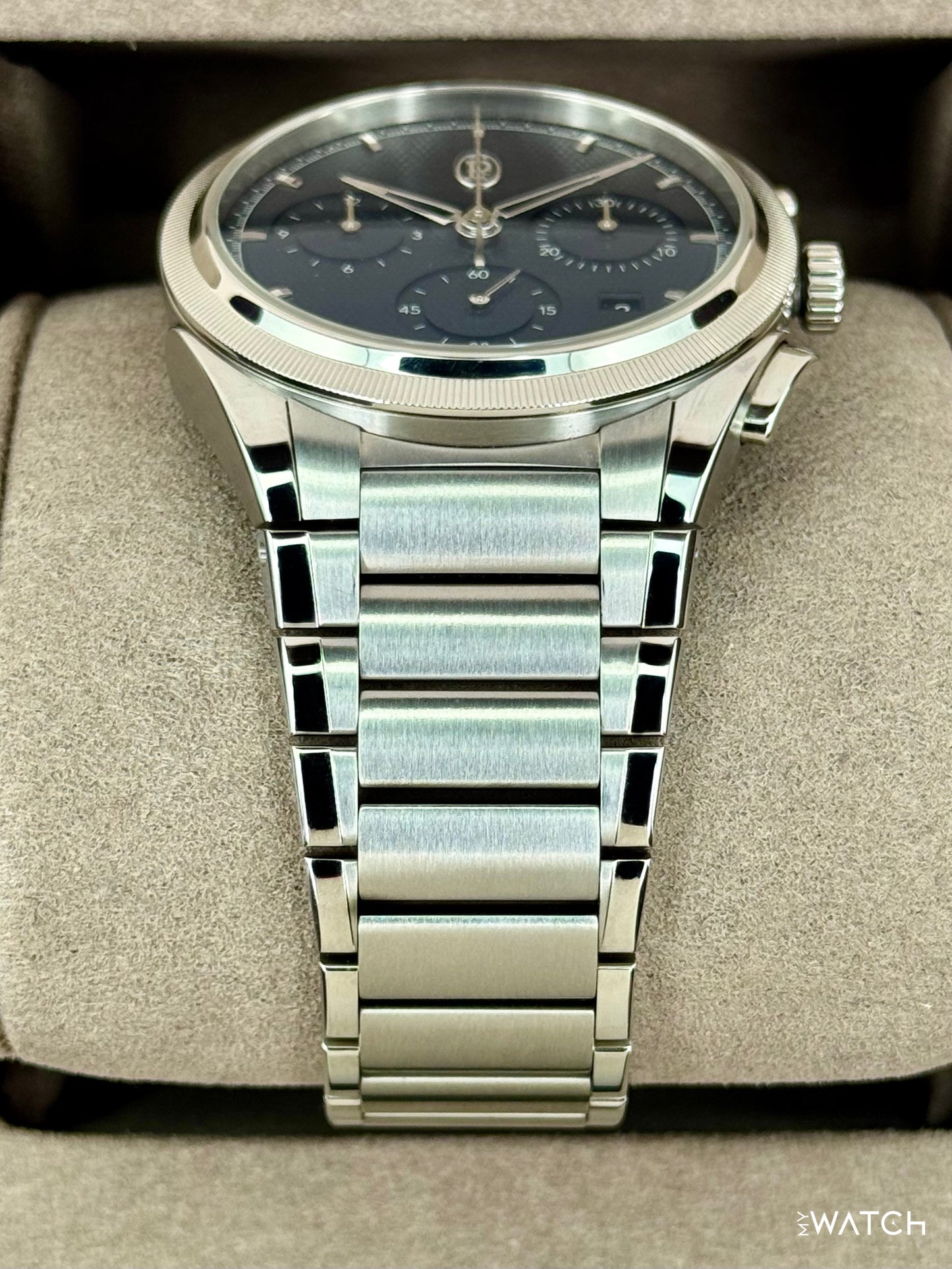 2025 Parmigiani Fleurier Tonda Pf Chronograph 42mm PFC915 Stainless Steel Blue Dial - MyWatchLLC