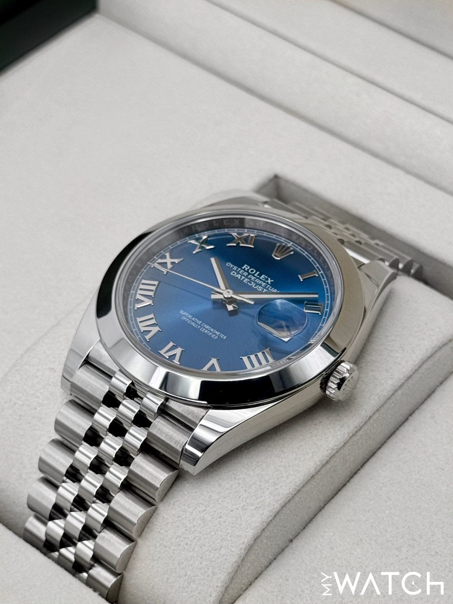 NEW 2025 Rolex Datejust 41mm 126300 Stainless Steel Jubilee Blue Roman Numeral Dial