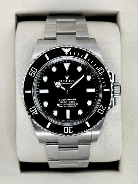 2025 Rolex Submariner 41mm 124060 Stainless Steel Black Dial