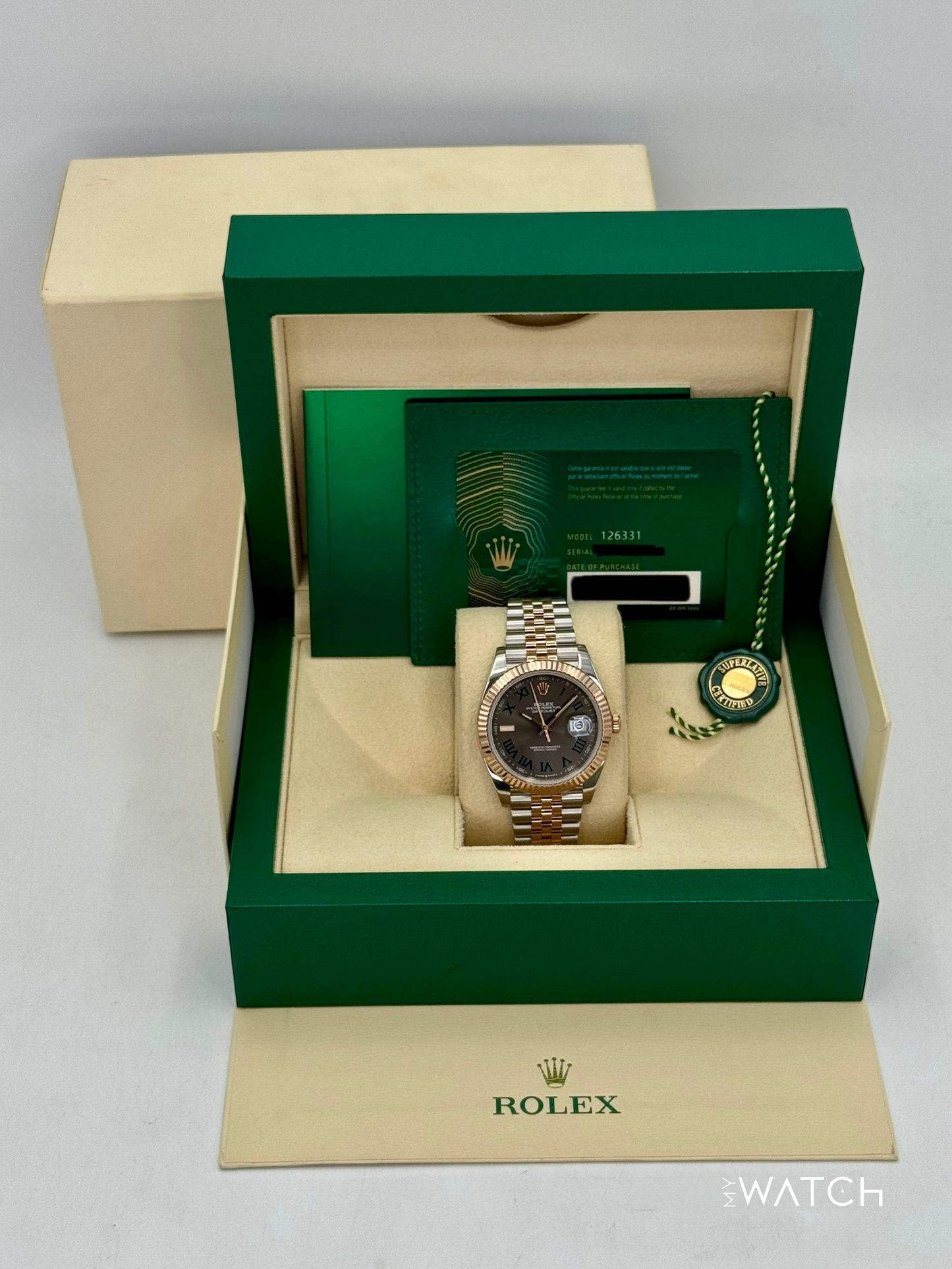 2022 Rolex Datejust 41mm 126331 Two-Tone Jubilee Wimbledon Dial