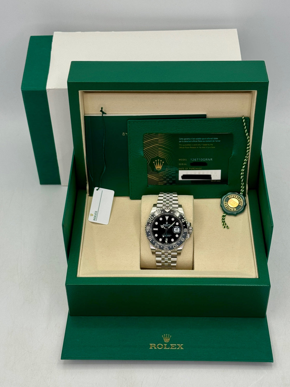 2025 Rolex GMT-Master II Bruce Wayne 40mm 126710GRNR Jubilee