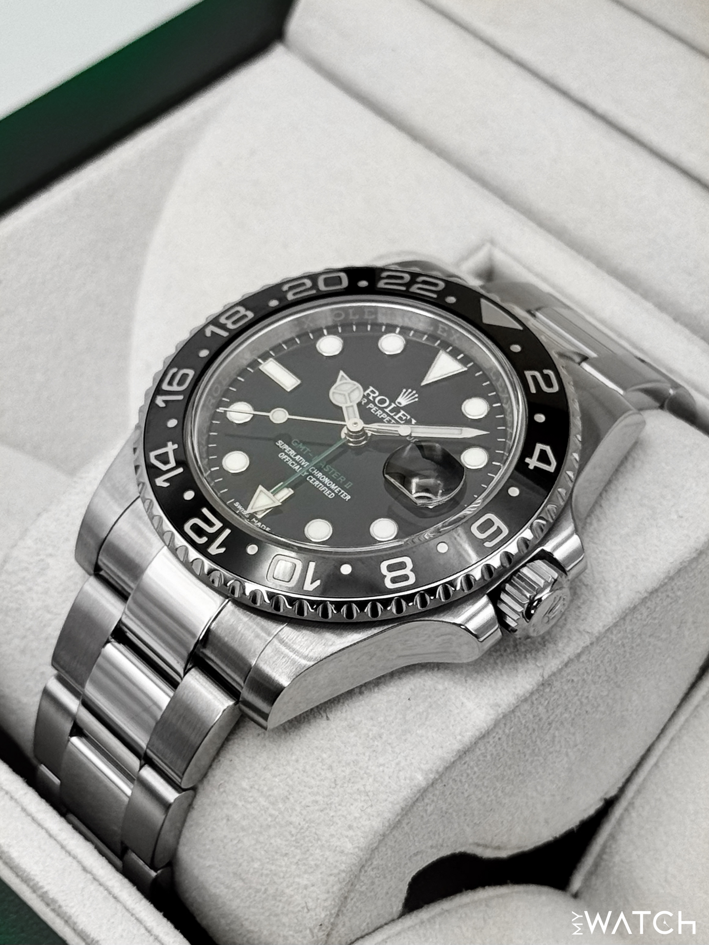 2015 Rolex GMT-Master II 40mm 116710LN Stainless Steel Black Dial - MyWatchLLC