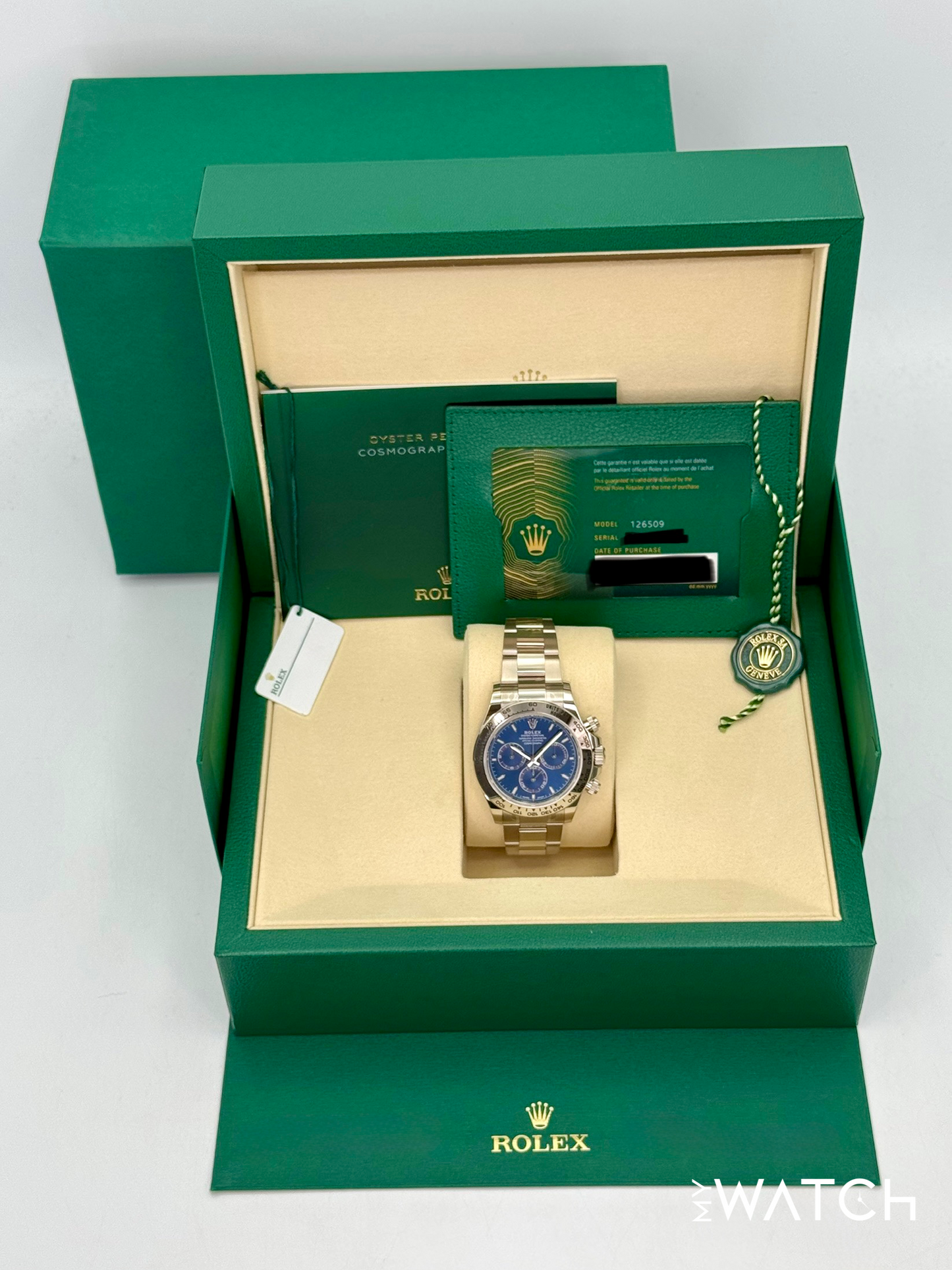 NEW 2025 Rolex Daytona 40mm 126509 White Gold Blue Dial (STICKERED)