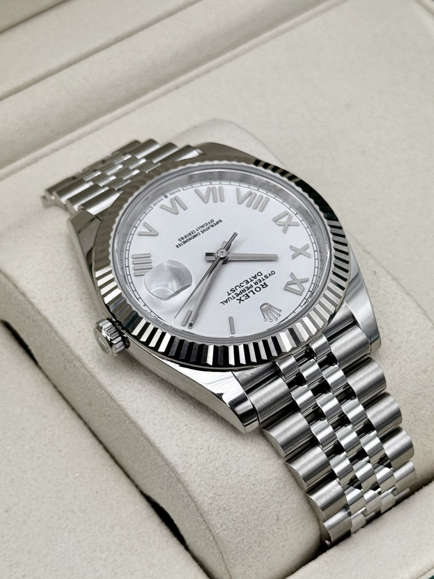 NEW 2026 Rolex Datejust 41mm 126334 Stainless Steel Jubilee White Roman Numeral Dial (STICKERED)