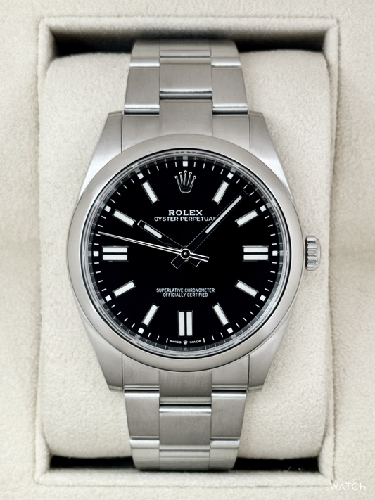 2023 Rolex Oyster Perpetual 41mm 124300 Black Dial - MyWatchLLC