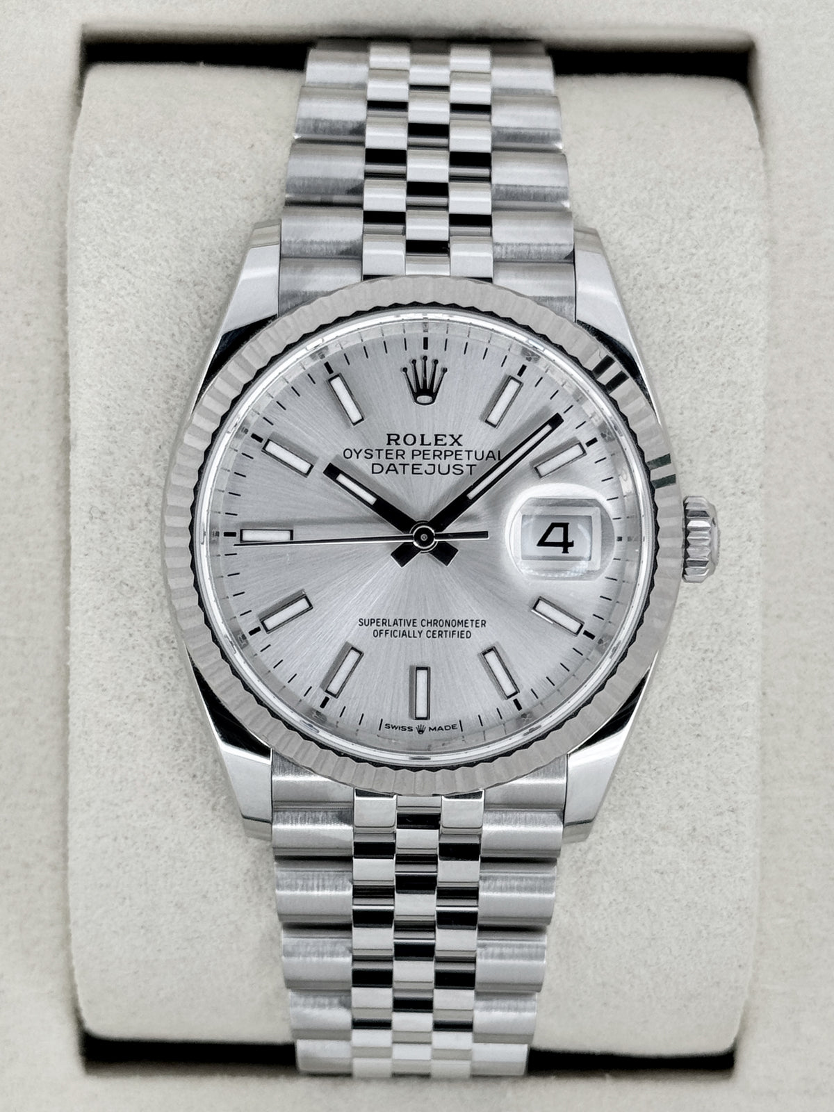 2025 Rolex Datejust 36mm 126234 Stainless Steel Jubilee Silver Dial - MyWatchLLC