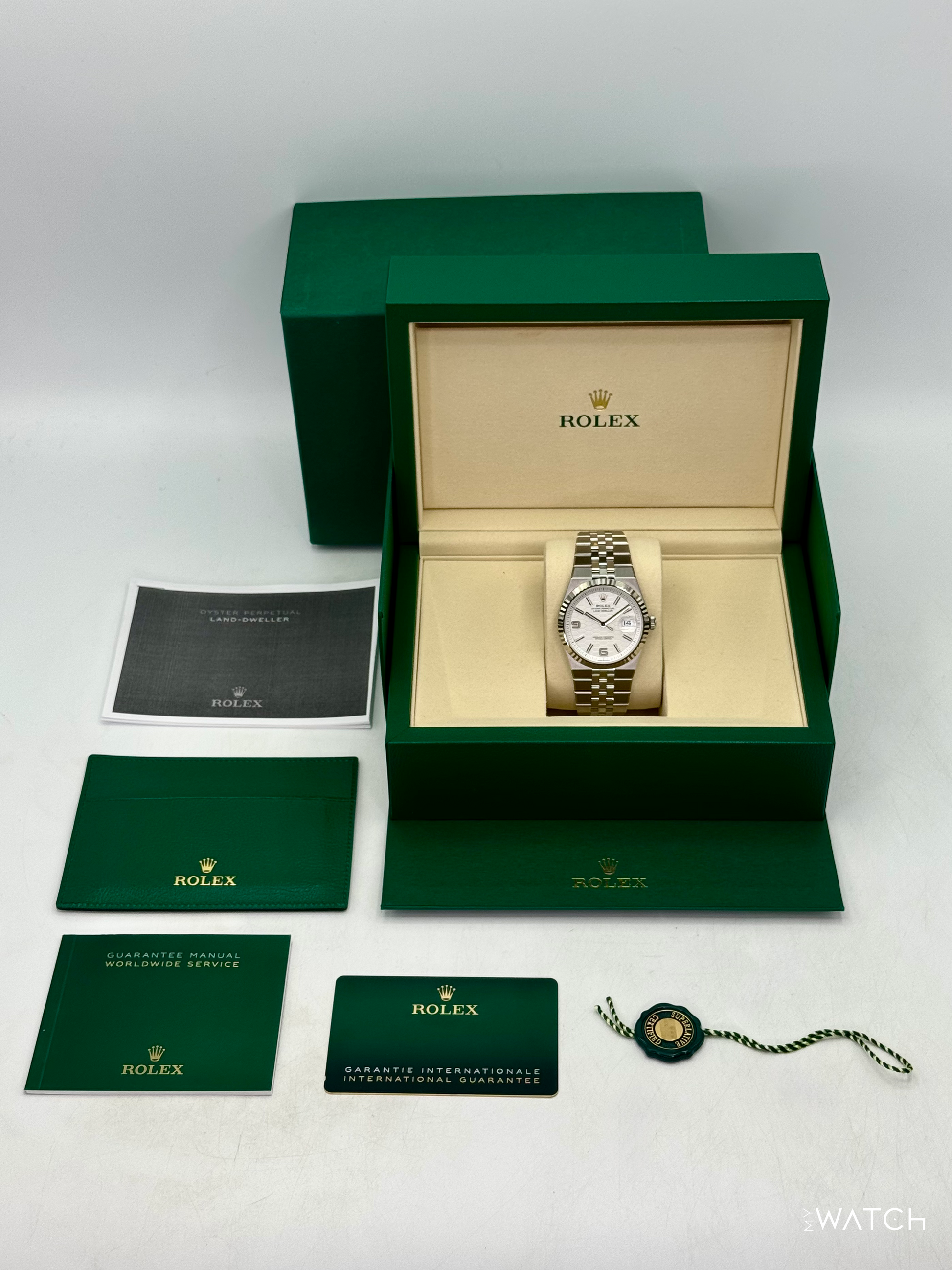 NEW 2026 Rolex Land-Dweller 40mm 127334 Stainless Steel Jubilee White Dial - MyWatchLLC