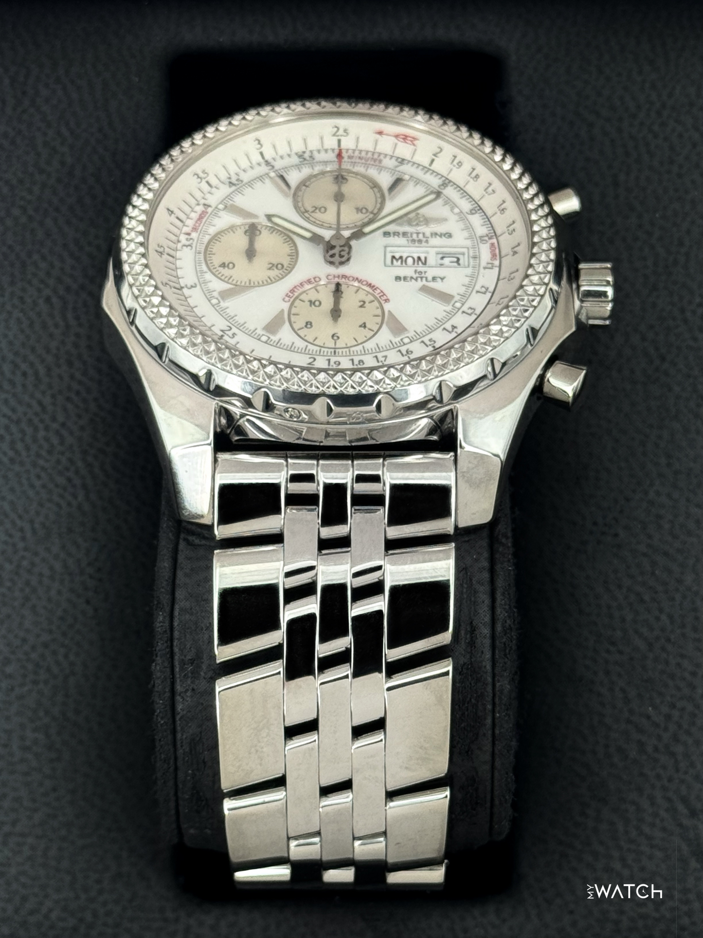 2008 Breitling Bentley Gt 45mm A1336212 Stainless Steel White Dial - MyWatchLLC