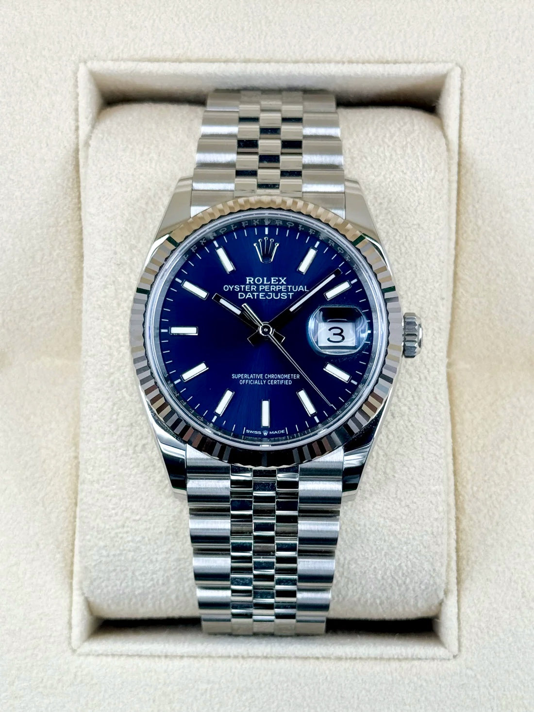 NEW 2024 Rolex Datejust 36mm 126234 Jubilee Blue Dial