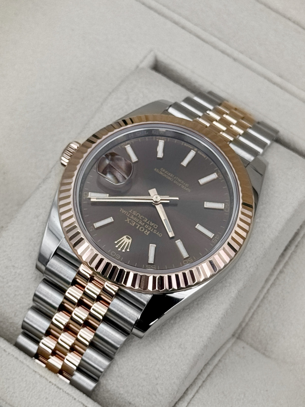 2022 Rolex Datejust 41mm 126331 Two-Tone Jubilee Chocolate Dial - MyWatchLLC
