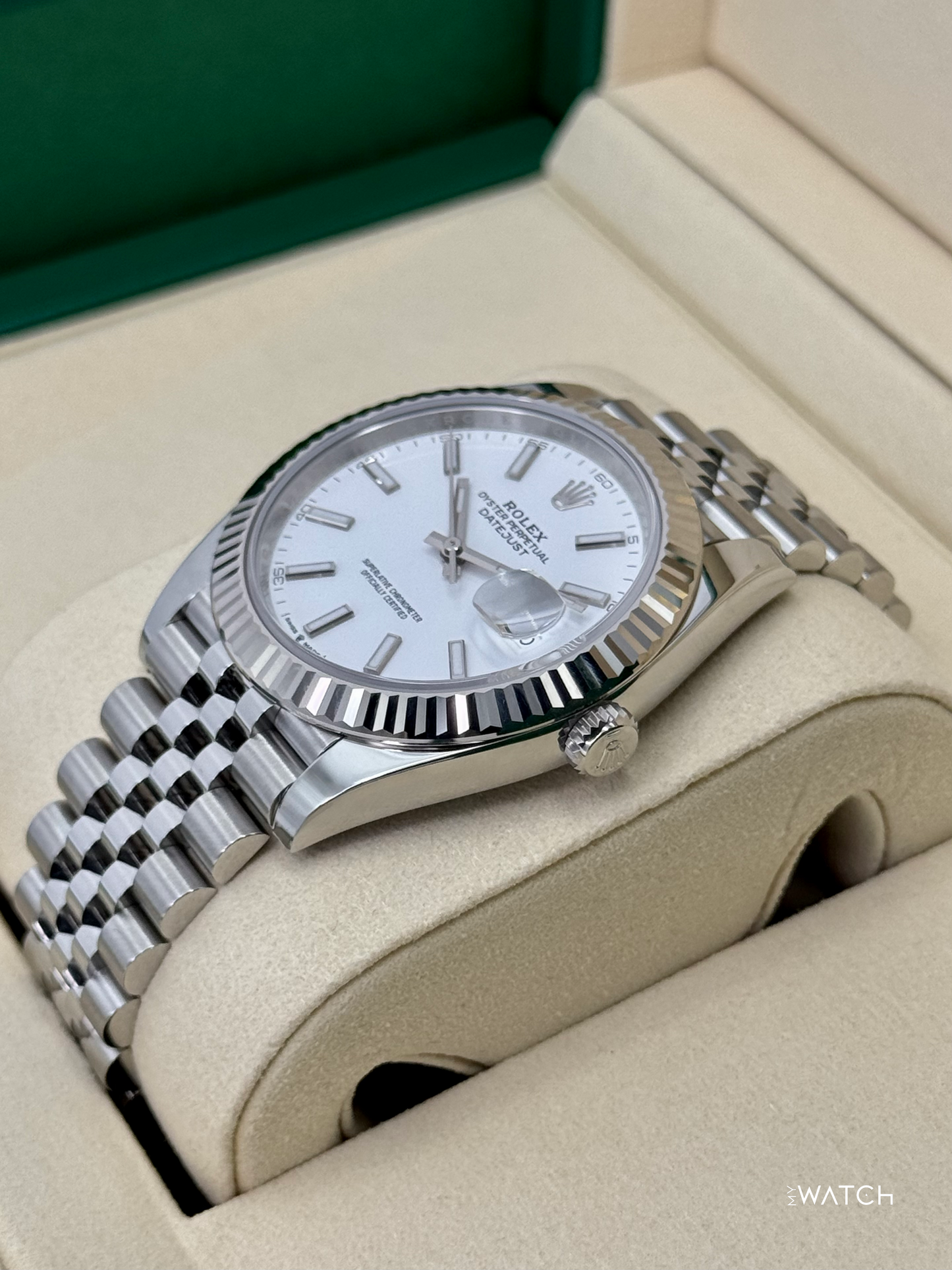 NEW 2025 Rolex Datejust 41mm 126334 Stainless Steel Jubilee White Dial - MyWatchLLC