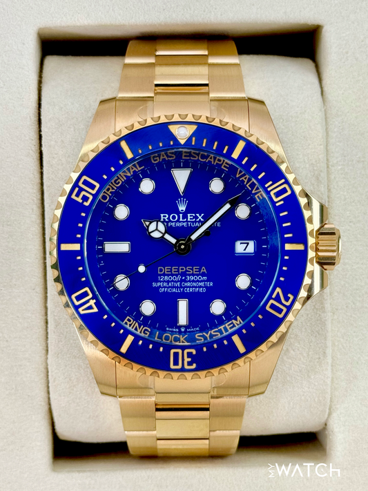 NEW 2025 Rolex Deepsea 44mm 136668LB Yellow Gold Blue Dial (STICKERED)