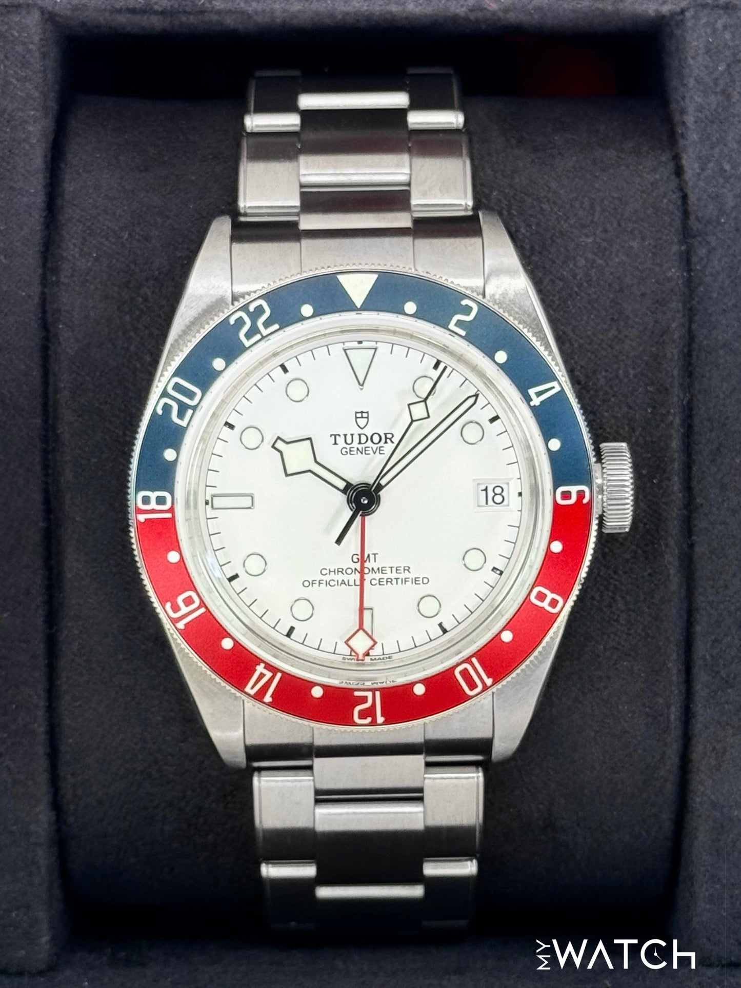 2023 Tudor Black Bay GMT 41mm 79830RB Stainless Steel White Dial