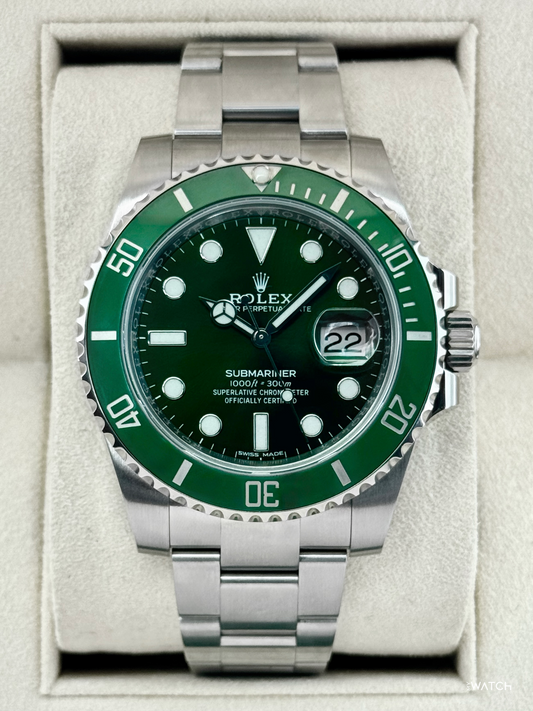 2017 Rolex Submariner “Hulk” 40mm 116610LV Green Dial - MyWatchLLC