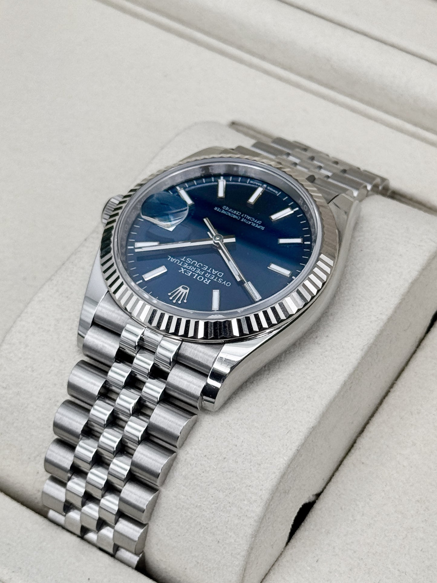 2026 Rolex Datejust 36mm 126234 Stainless Steel Jubilee Blue Dial