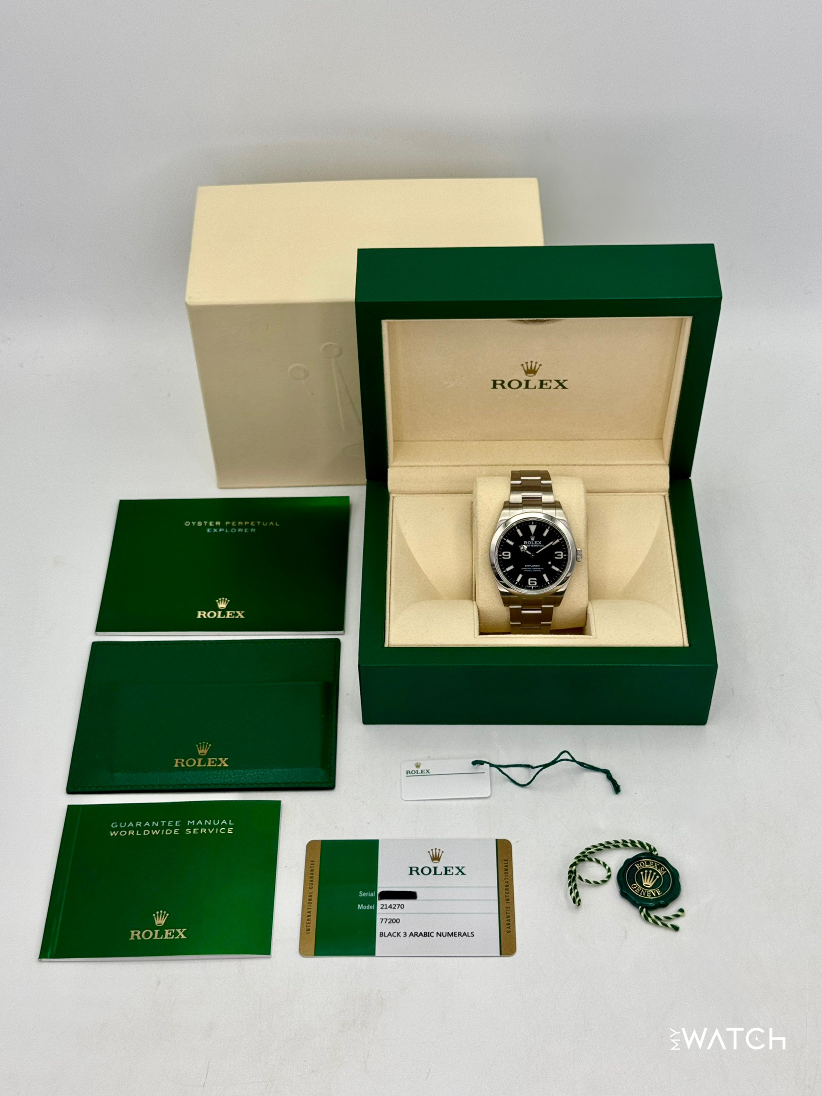 2018 Rolex Explorer 39mm 214270 Stainless Steel Black Dial - MyWatchLLC