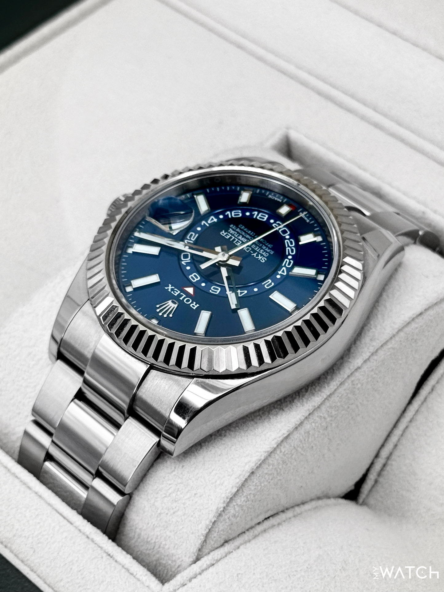 2025 CPO Rolex Sky-Dweller 42mm 326234 Stainless Steel Oyster Blue Dial (CPO)