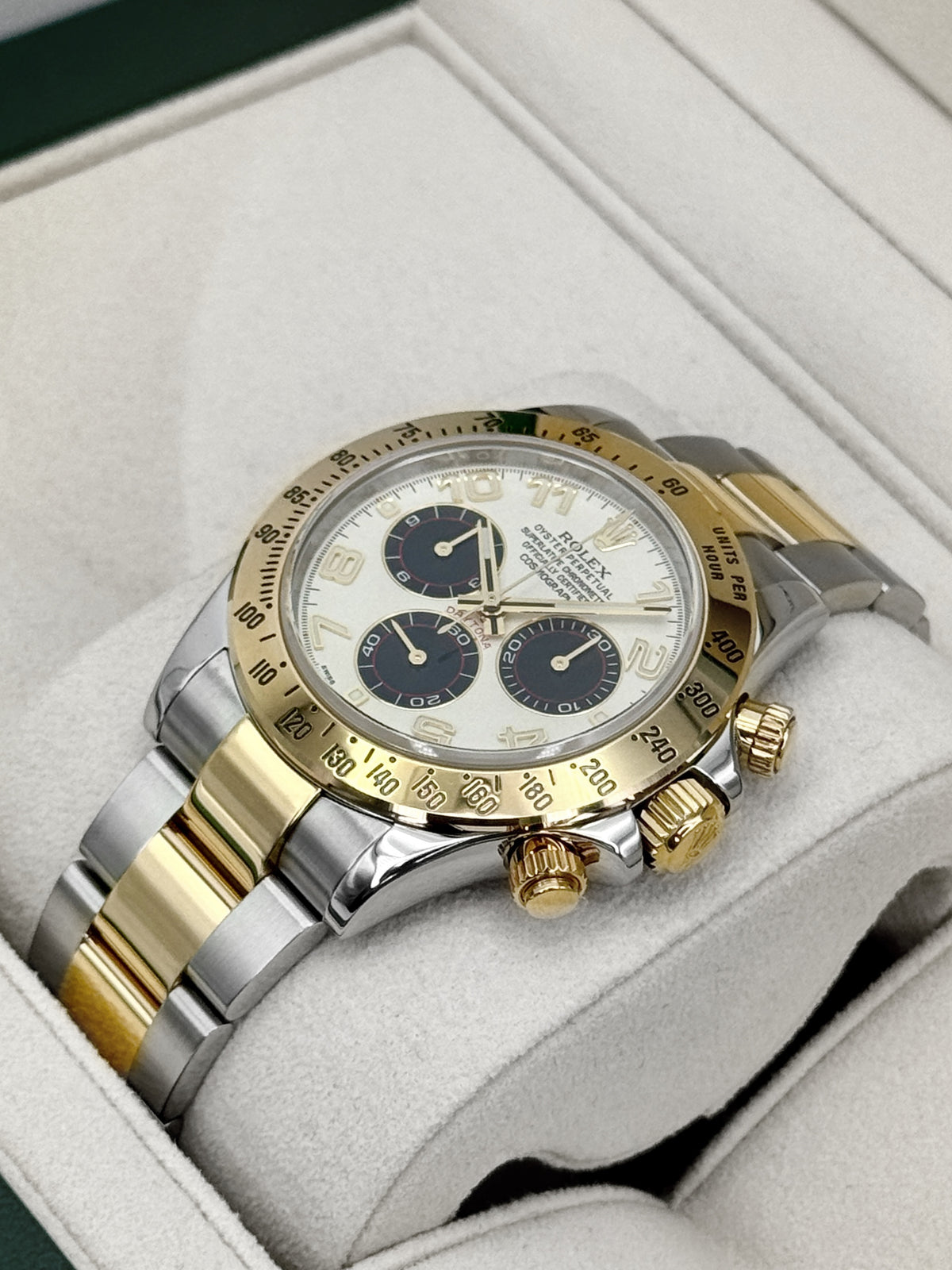 2016 Rolex Daytona 40mm 116523 Two-Tone White Arabic Racing Dial - MyWatchLLC