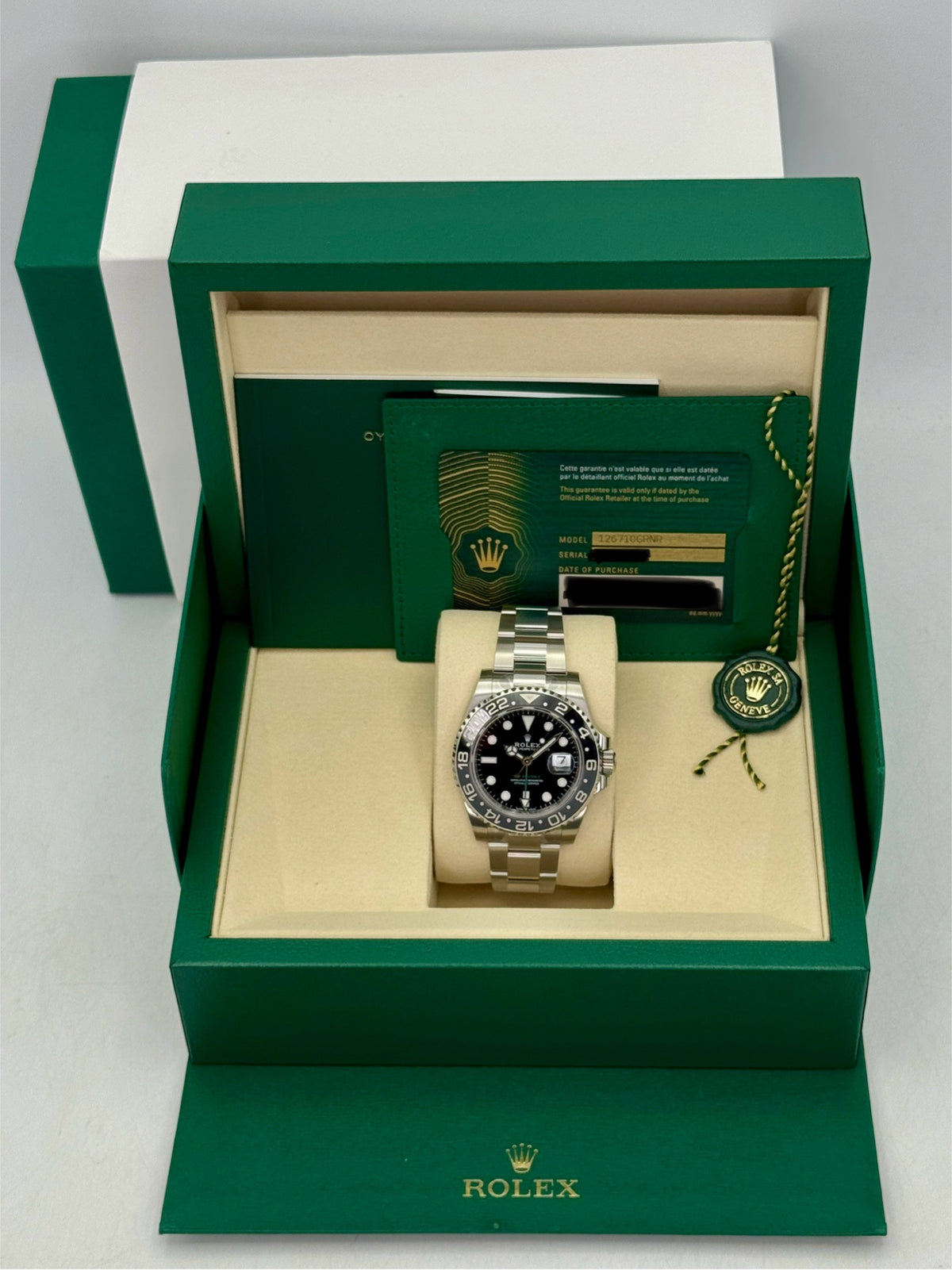 NEW 2026 Rolex GMT-Master II Bruce Wayne 40mm 126710GRNR Oyster (NEW STYLE CARD)