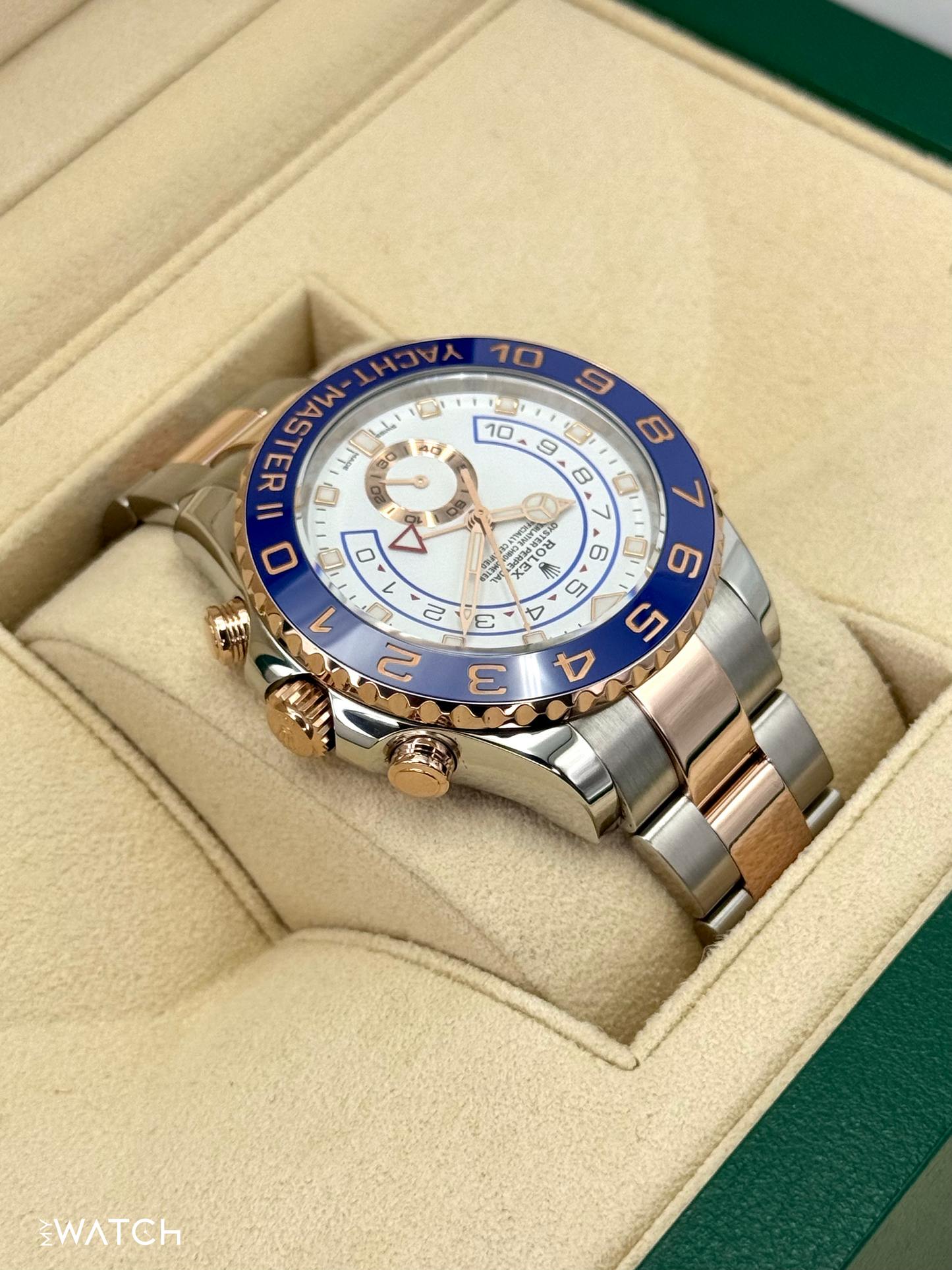2020 Rolex Yacht-Master II 44mm 116681 Two-Tone White Dial