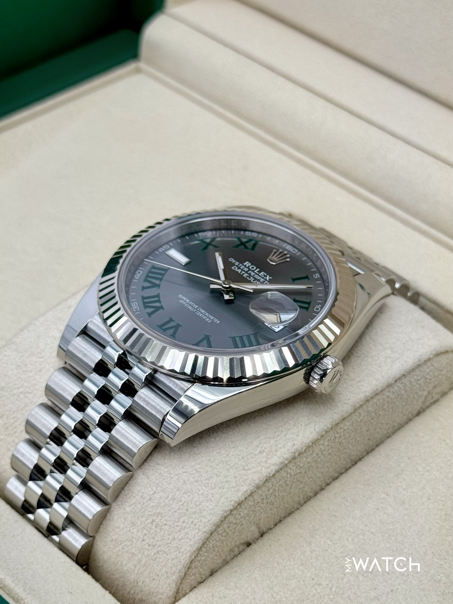 2025 Rolex Datejust 41mm 126334 Jubilee Wimbledon Dial