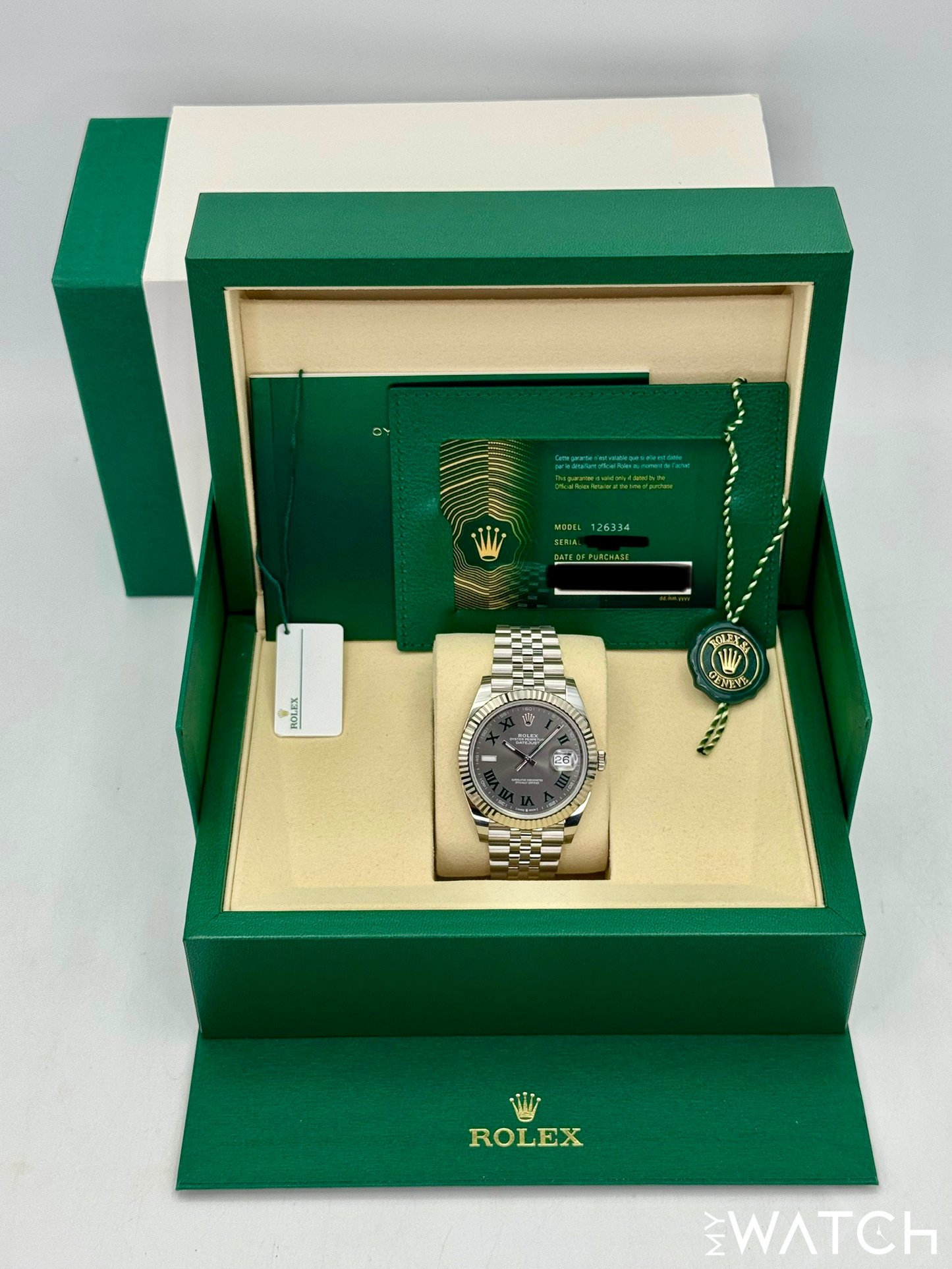 NEW 2025 Rolex Datejust 41mm 126334 Jubilee Wimbledon Dial