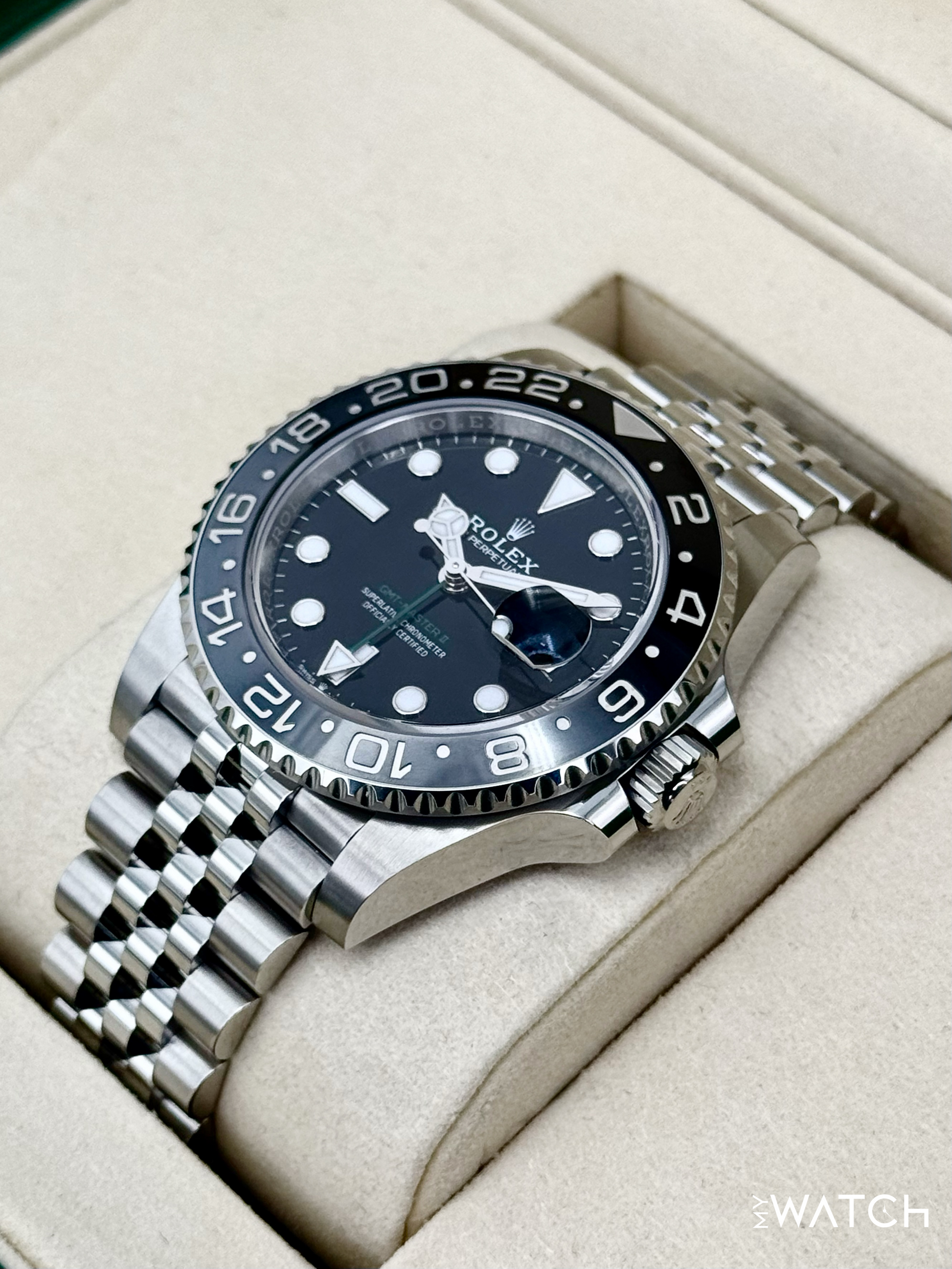 NEW 2025 Rolex GMT-Master II "Bruce Wayne" 40mm 126710GRNR Jubilee - MyWatchLLC