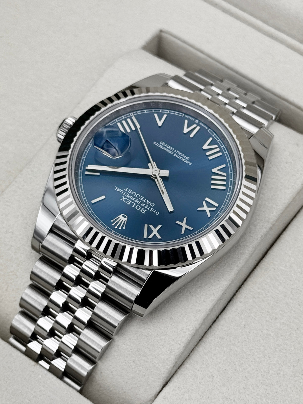 NEW 2026 Rolex Datejust 41mm 126334 Stainless Steel Jubilee Blue Roman Numeral Dial