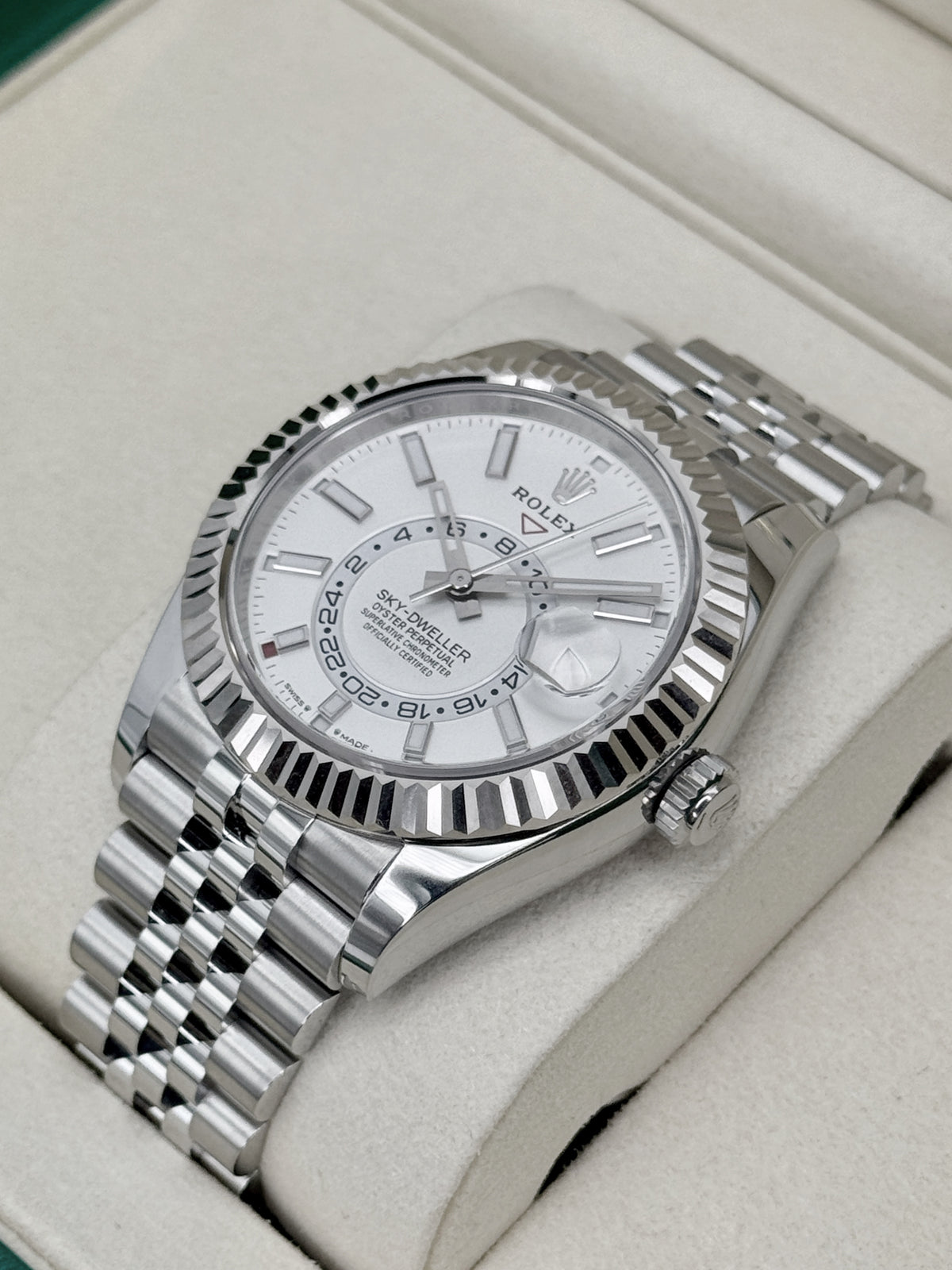 NEW 2026 Rolex Sky-Dweller 42mm 336934 Stainless Steel Jubilee White Dial
