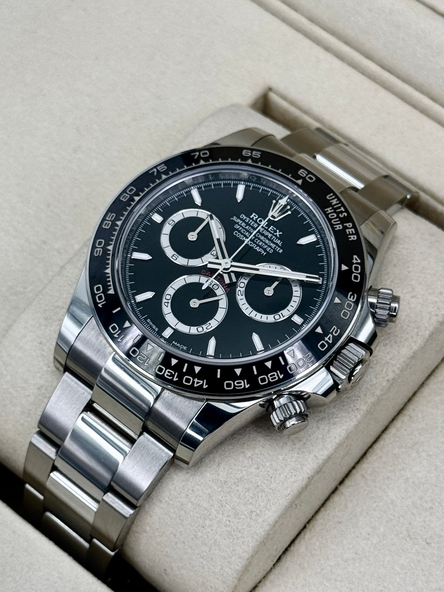 2025 Rolex Daytona 40mm 126500LN Stainless Steel Black Dial