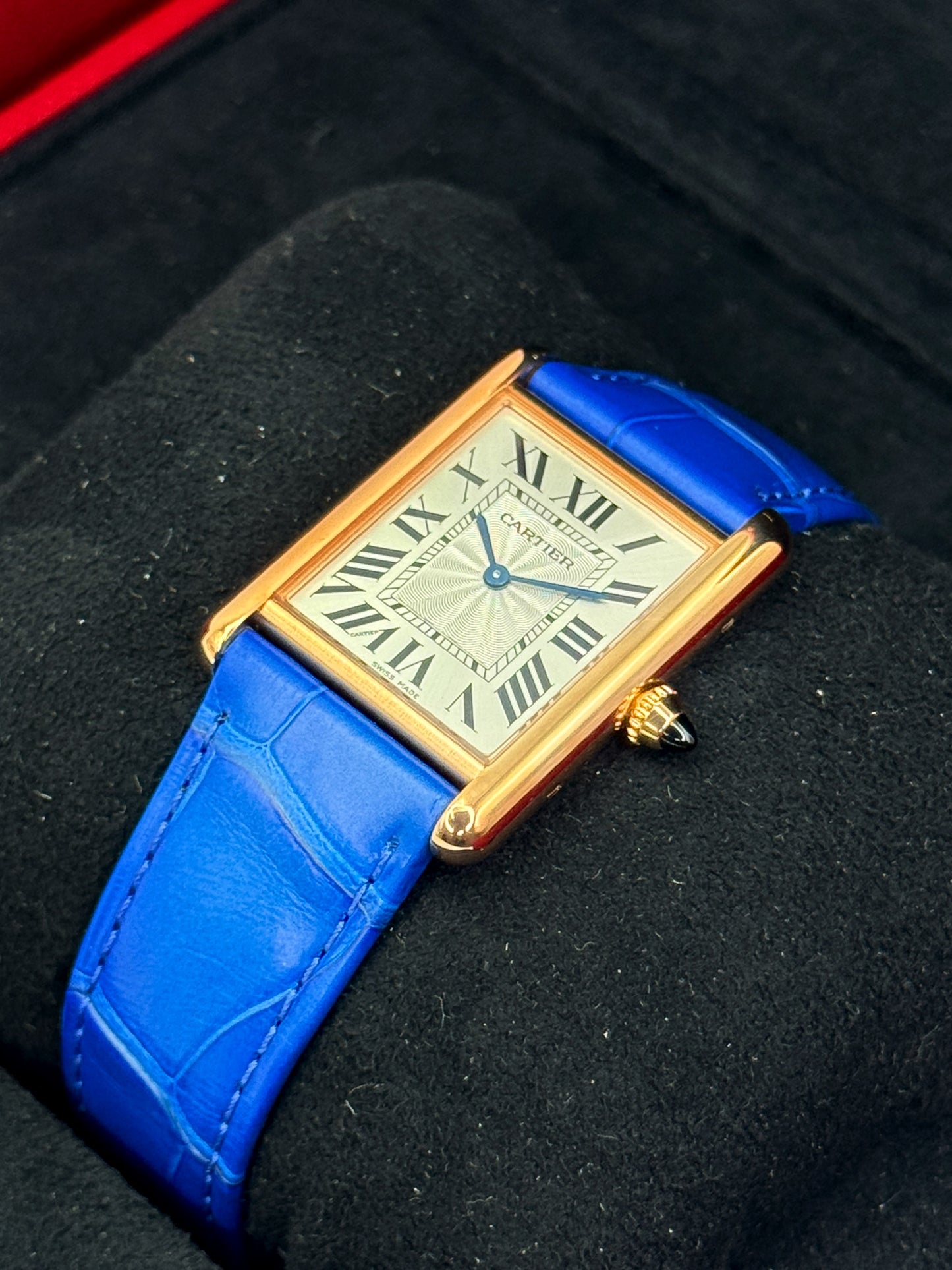 2023 Cartier Tank Louis Cartier Large 33.7mm WGTA0011 Rose Gold Silver Dial