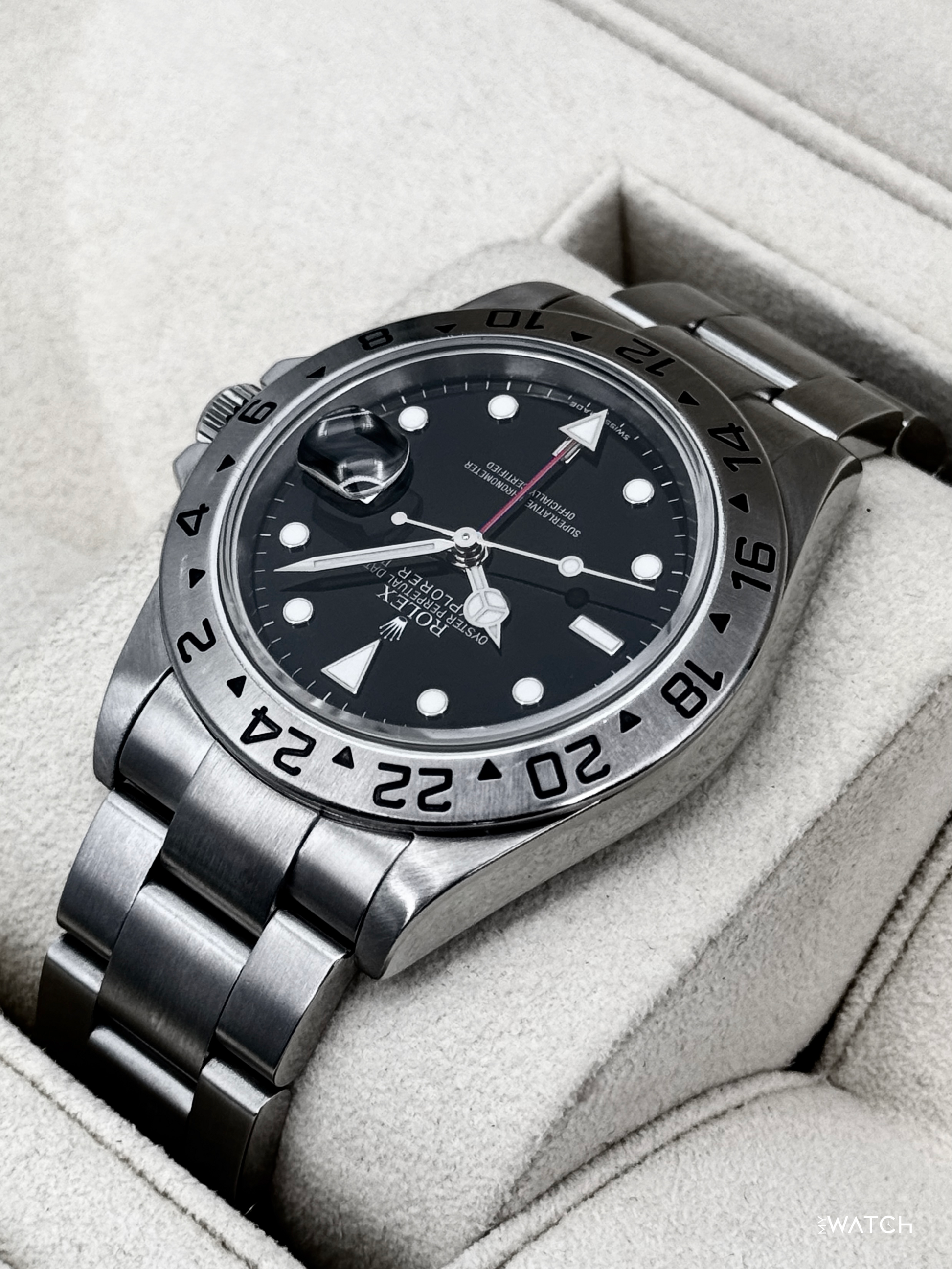 Rolex Explorer II 40mm 16570 Stainless Steel Black Dial - MyWatchLLC