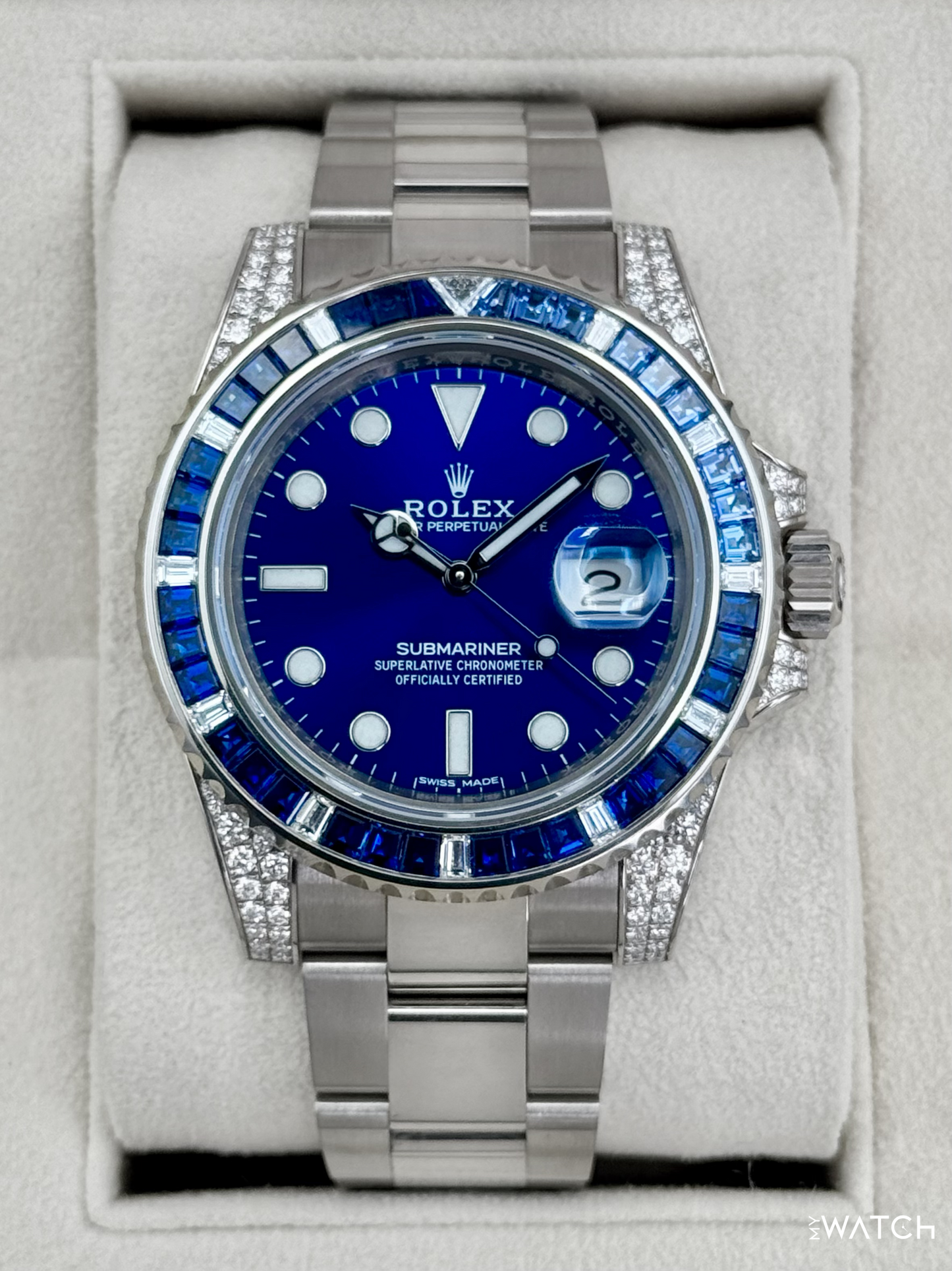 2020 Rolex Submariner 40mm 116659SABR White Gold Blue Dial