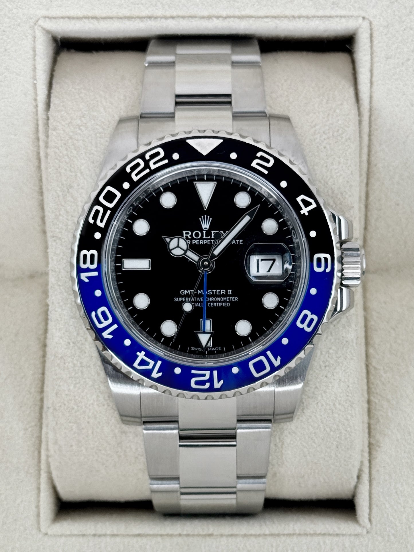 2014 Rolex GMT-Master II Batman 40mm 116710BLNR Oyster