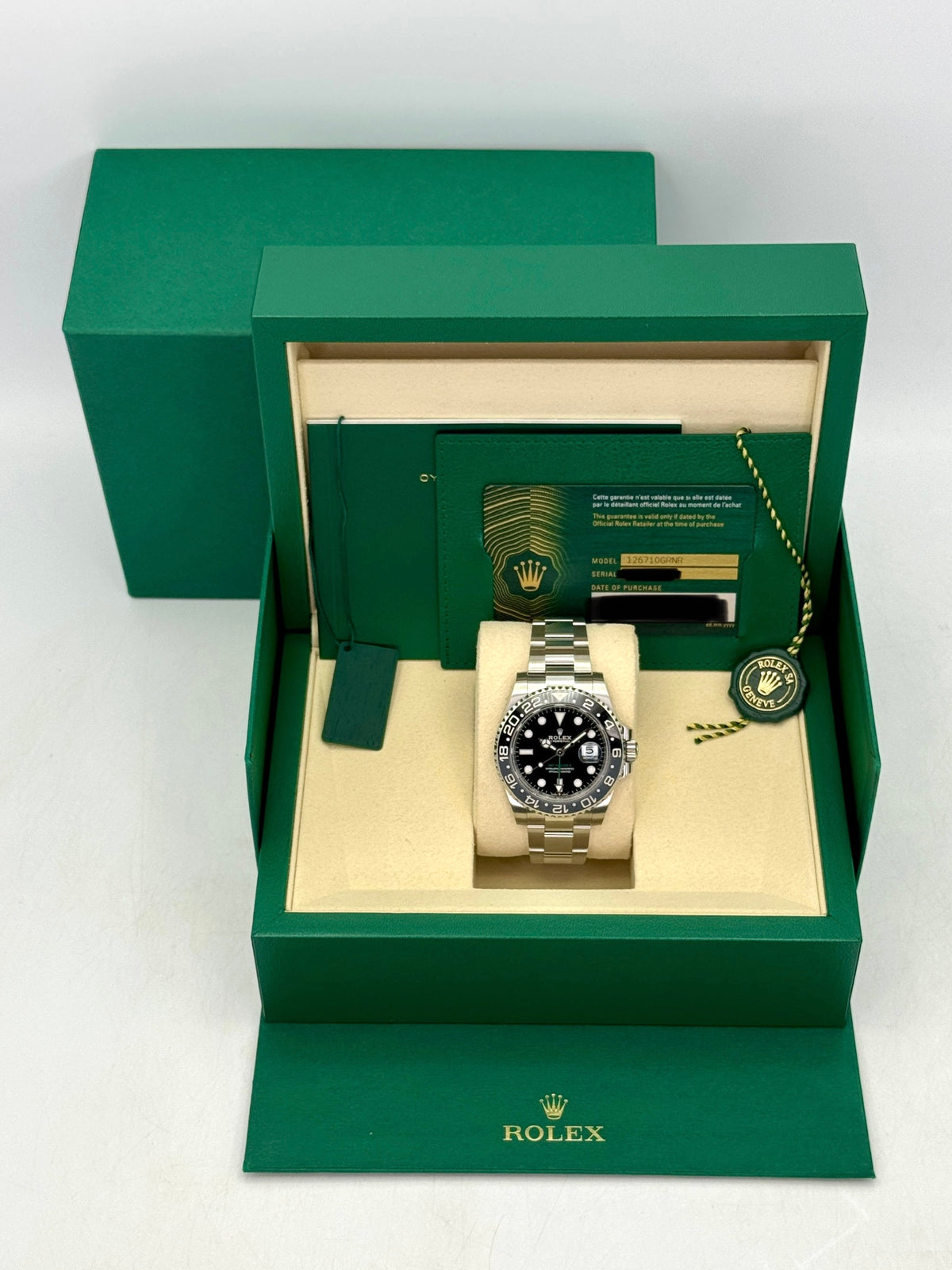 NEW 2026 Rolex GMT-Master II Bruce Wayne 40mm 126710GRNR Oyster (NEW STYLE CARD)