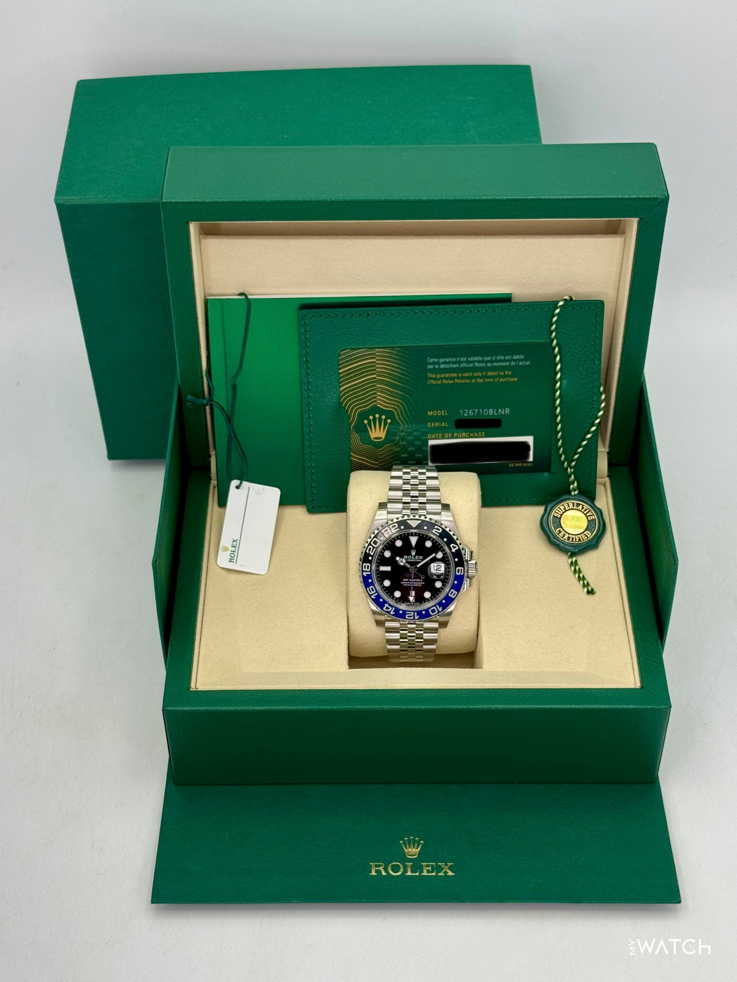 2025 Rolex GMT-Master II "Batgirl" 40mm 126710BLNR Jubilee - MyWatchLLC