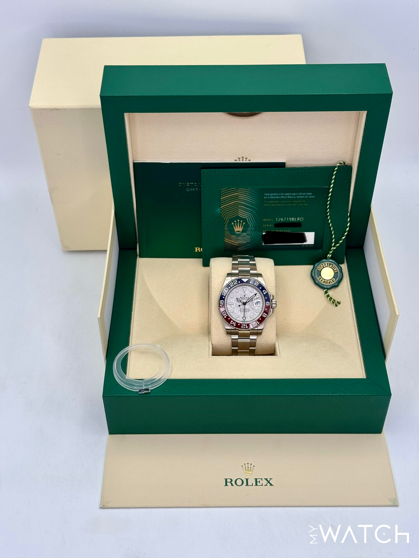 2021 Rolex GMT-Master II "Pepsi" 40mm 126719BLRO Meteorite Dial