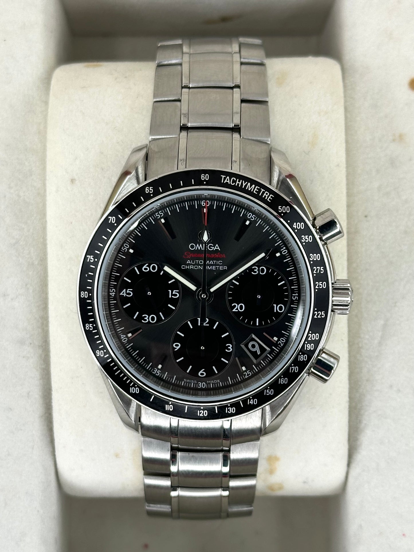 2013 Omega Speedmaster Date 40mm 323.30.40.40.06.001 Grey Dial