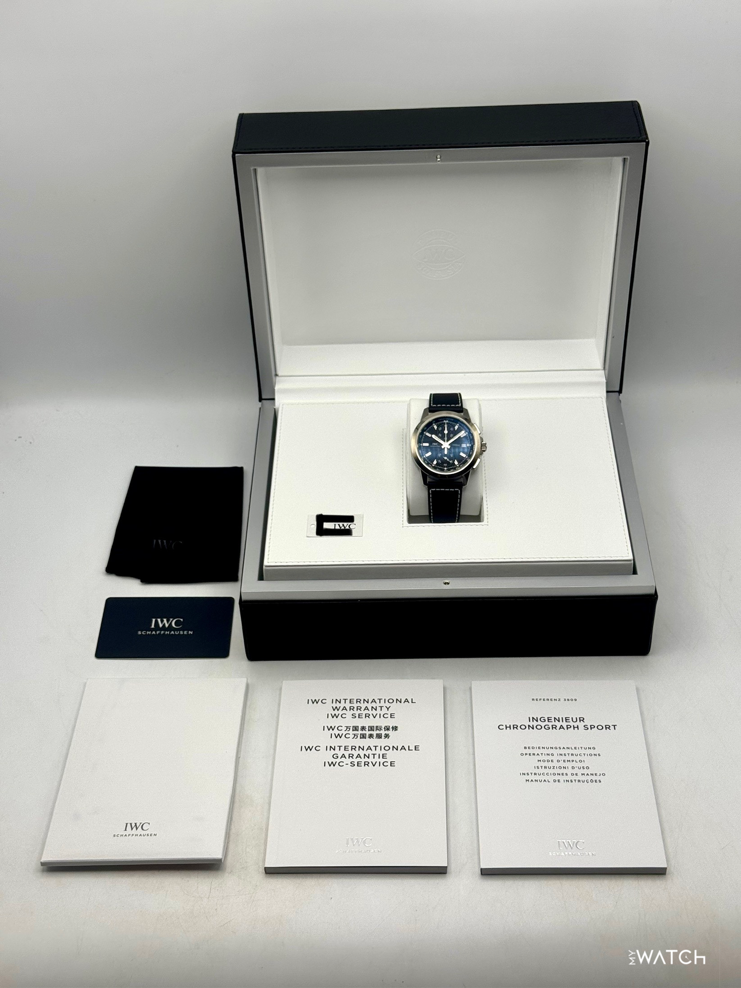 2018 IWC Ingenieur Chronograph Sport 44mm IW380901 Stainless Steel Black Dial