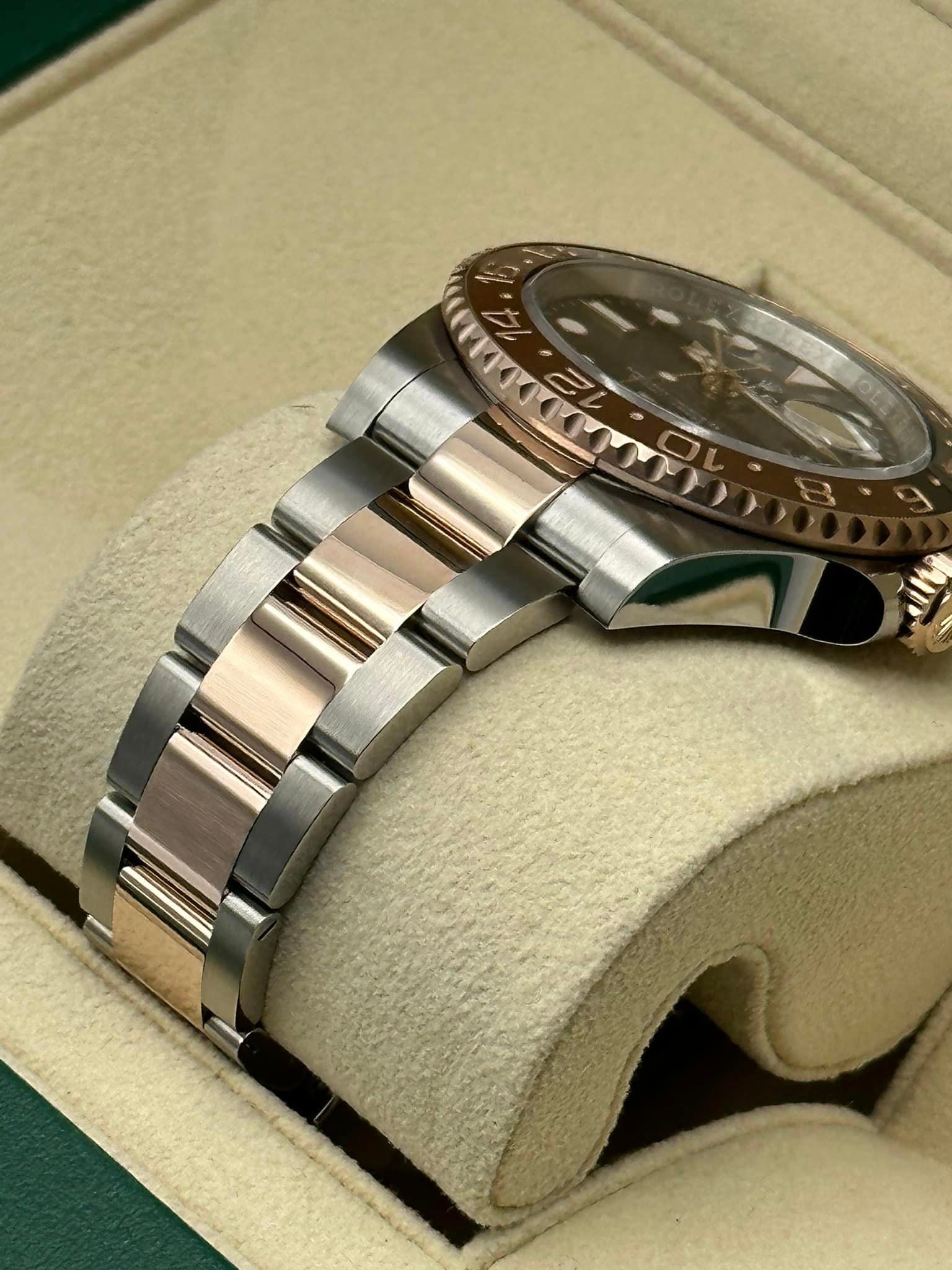 NEW 2023 Rolex GMT Master II  "Rootbeer" Rose Gold/Stainless Steel - MyWatchLLC