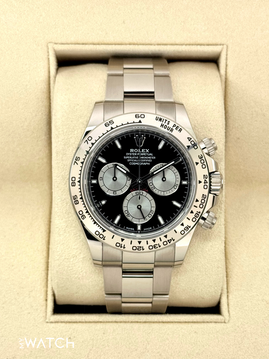 2023 Rolex Daytona 40mm 126509 White Gold Black Dial