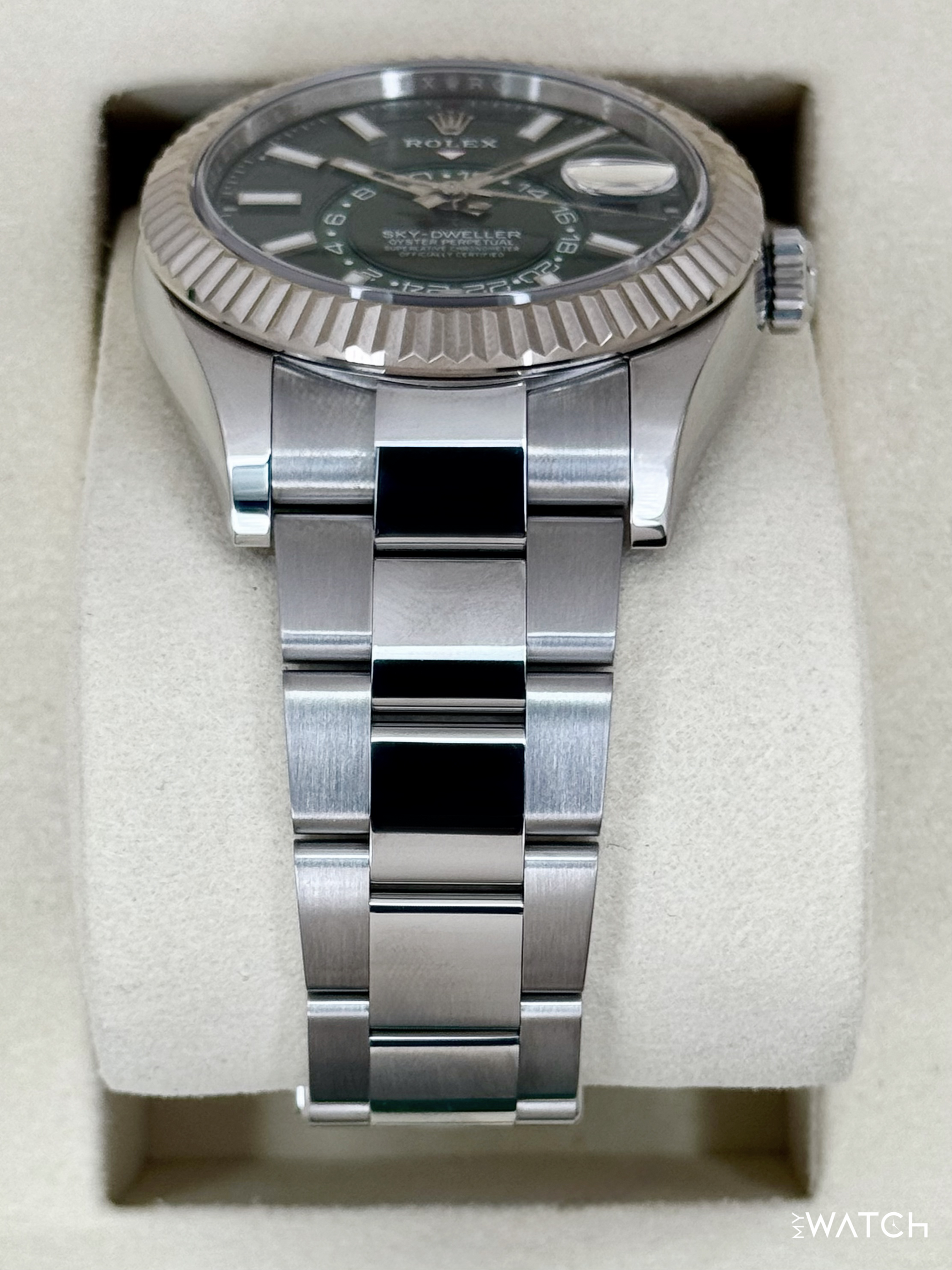 2025 Rolex Sky-Dweller 42mm 336934 Oyster Green Dial - MyWatchLLC