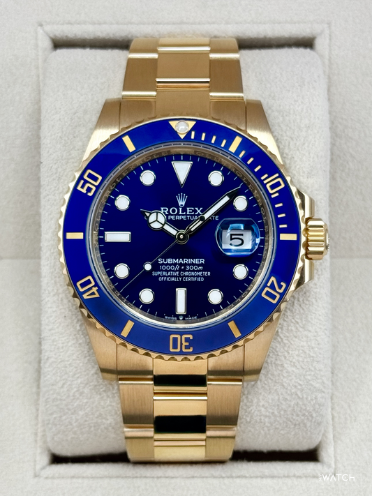 2024 Rolex Submariner "Bluesy" 41mm 126618LB Yellow Gold Blue Dial - MyWatchLLC